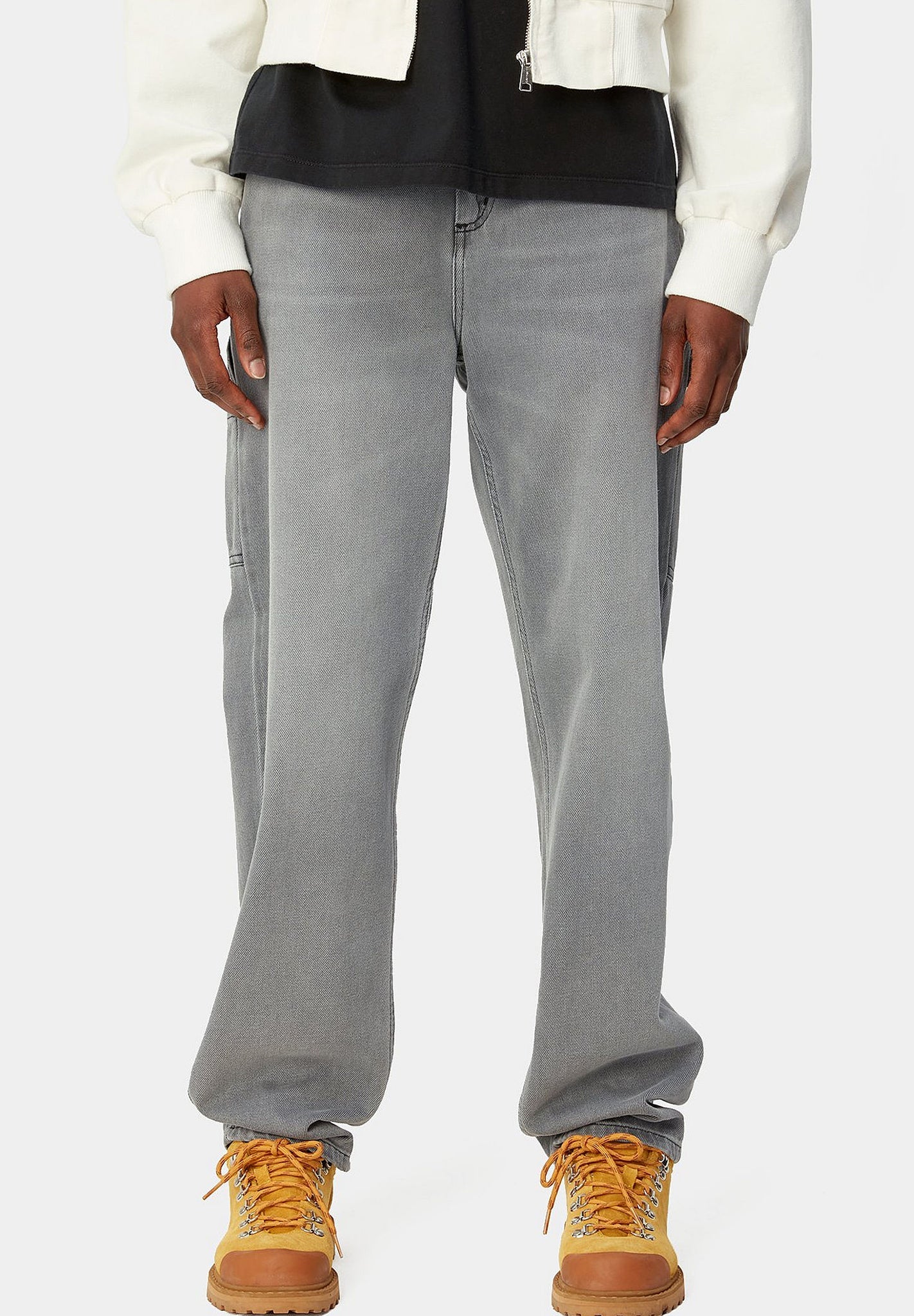 CARHARTT WIP - W' Pierce Pant - Black Light Stone Washed - BACKYARD