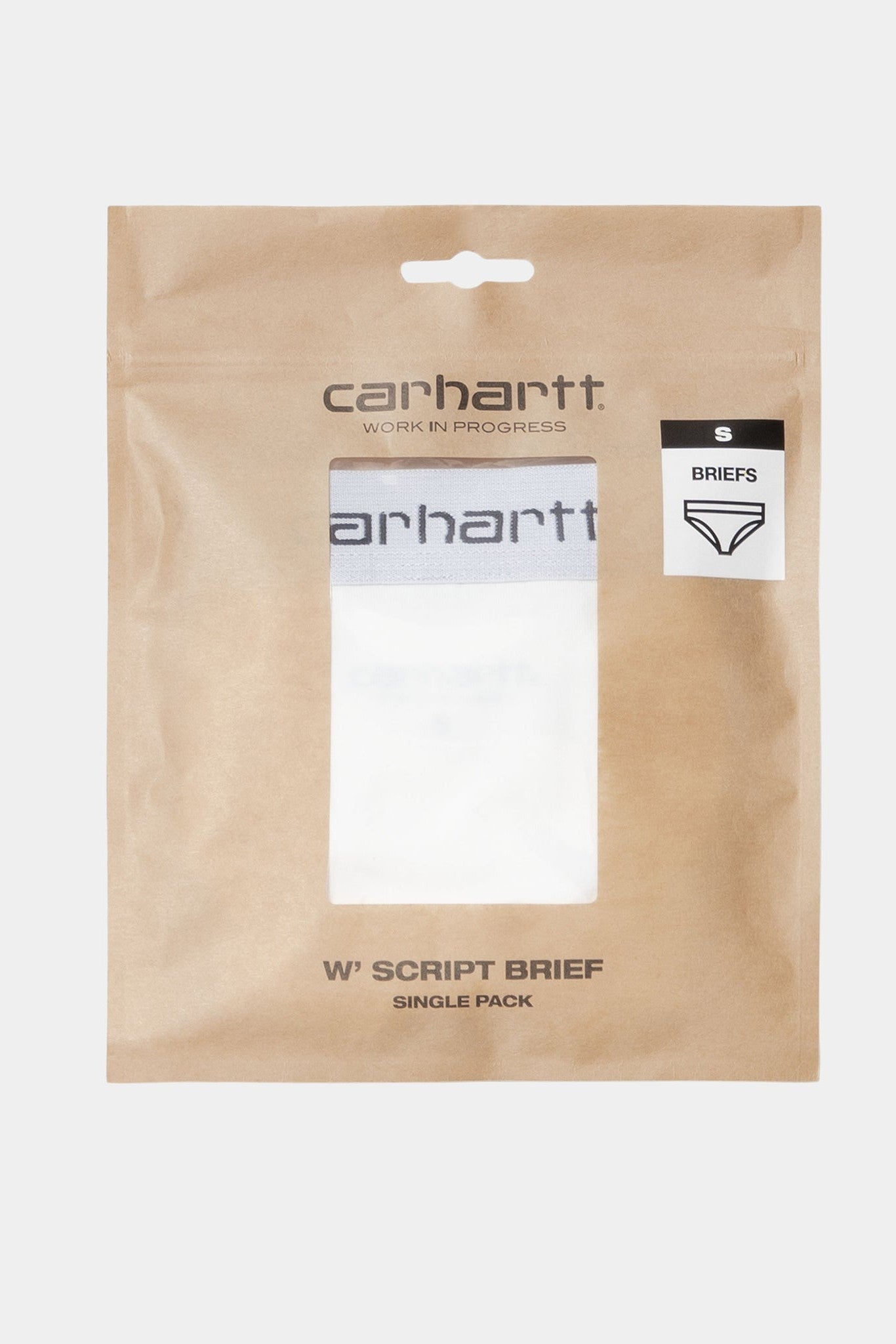CARHARTT WIP - W' Script Brief - White - BACKYARD
