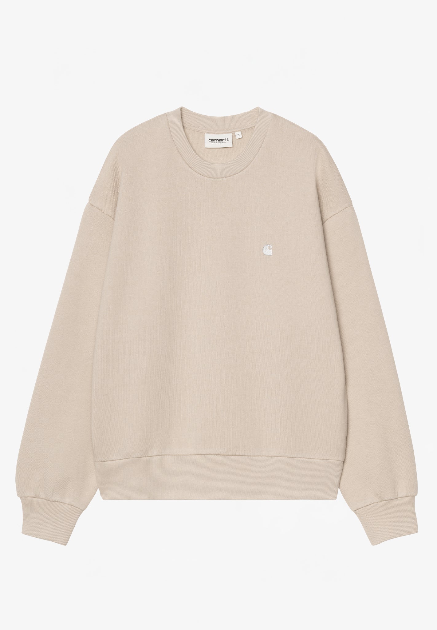 CARHARTT WIP - Women W' Casey Sweatshirt - Fleur De Sel Silver - BACKYARD
