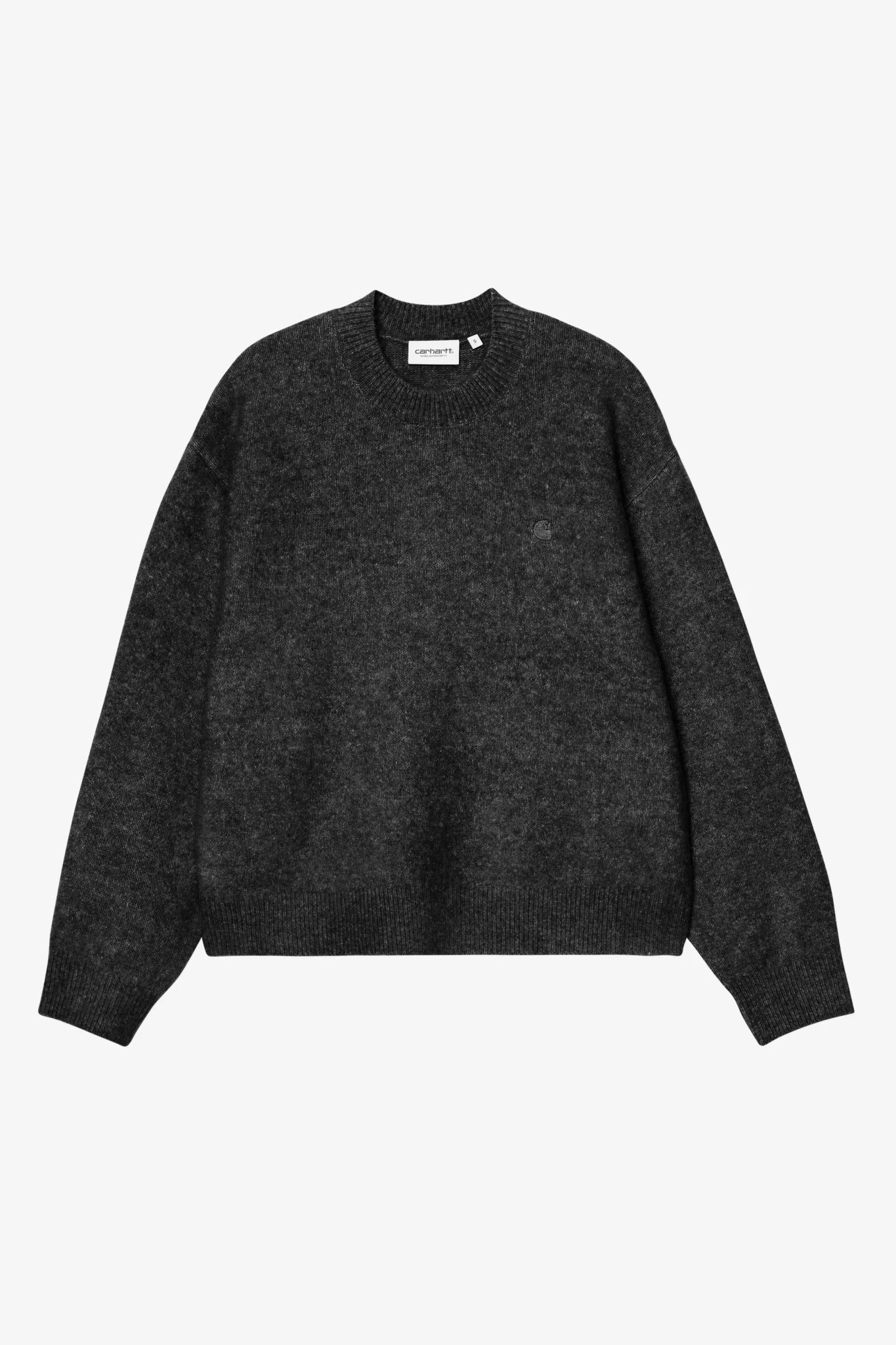 CARHARTT WIP-Women W' Curtis Sweater-Tangled Black-BACKYARD