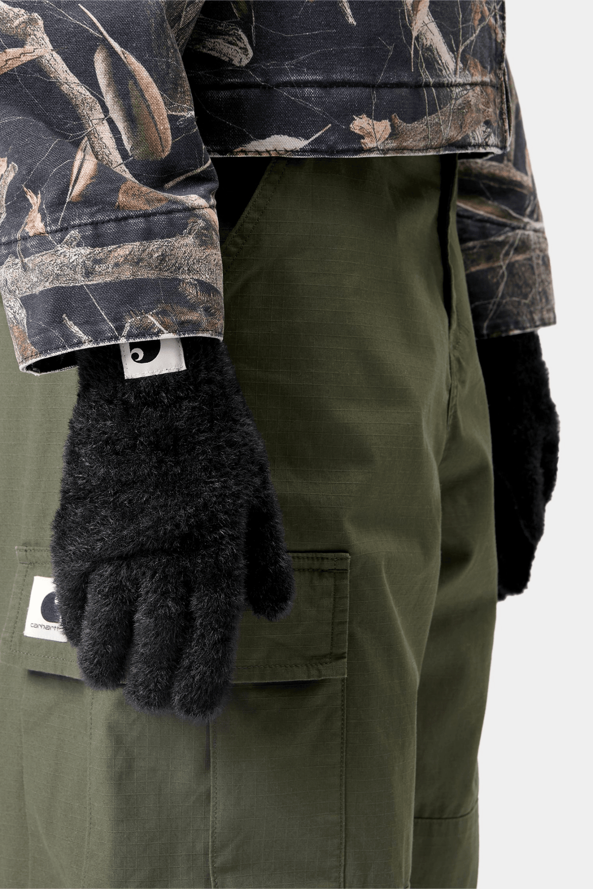 CARHARTT WIP-Women W' Maine Gloves-Black Wax-BACKYARD