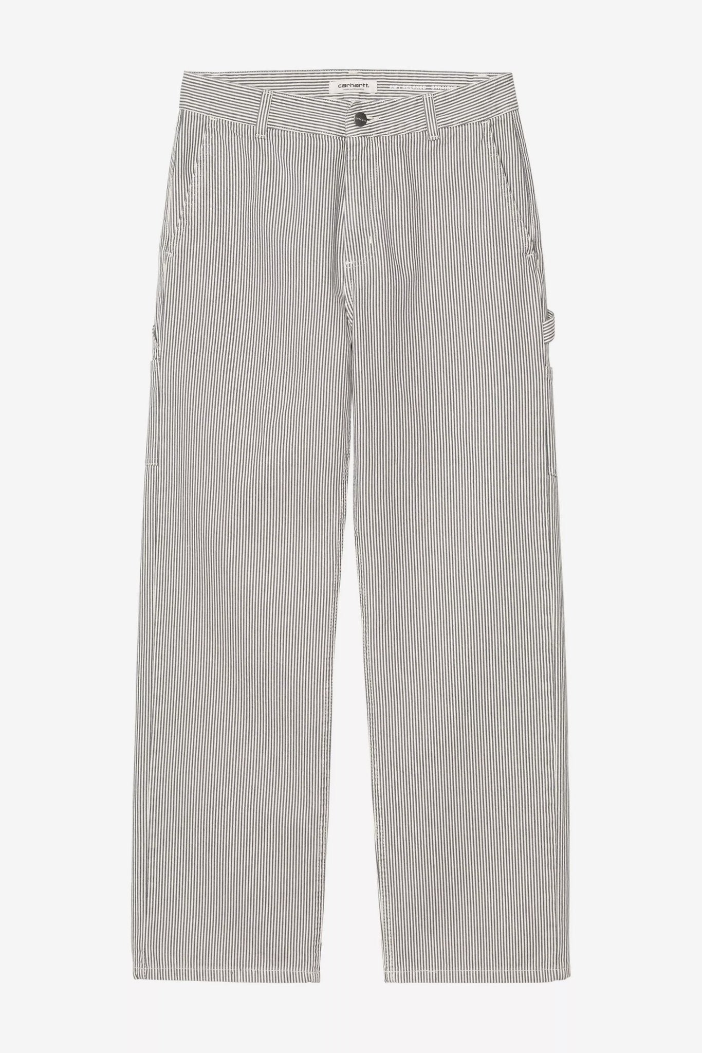 CARHARTT WIP - Women W' Mercer Pant - Mercer Stripe Graphite Wax Stone Washed - BACKYARD