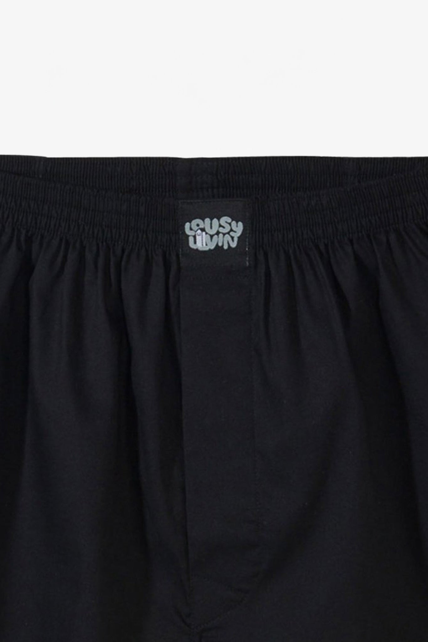 CLEPTOMANICX - Plain Boxershorts - Black - BACKYARD