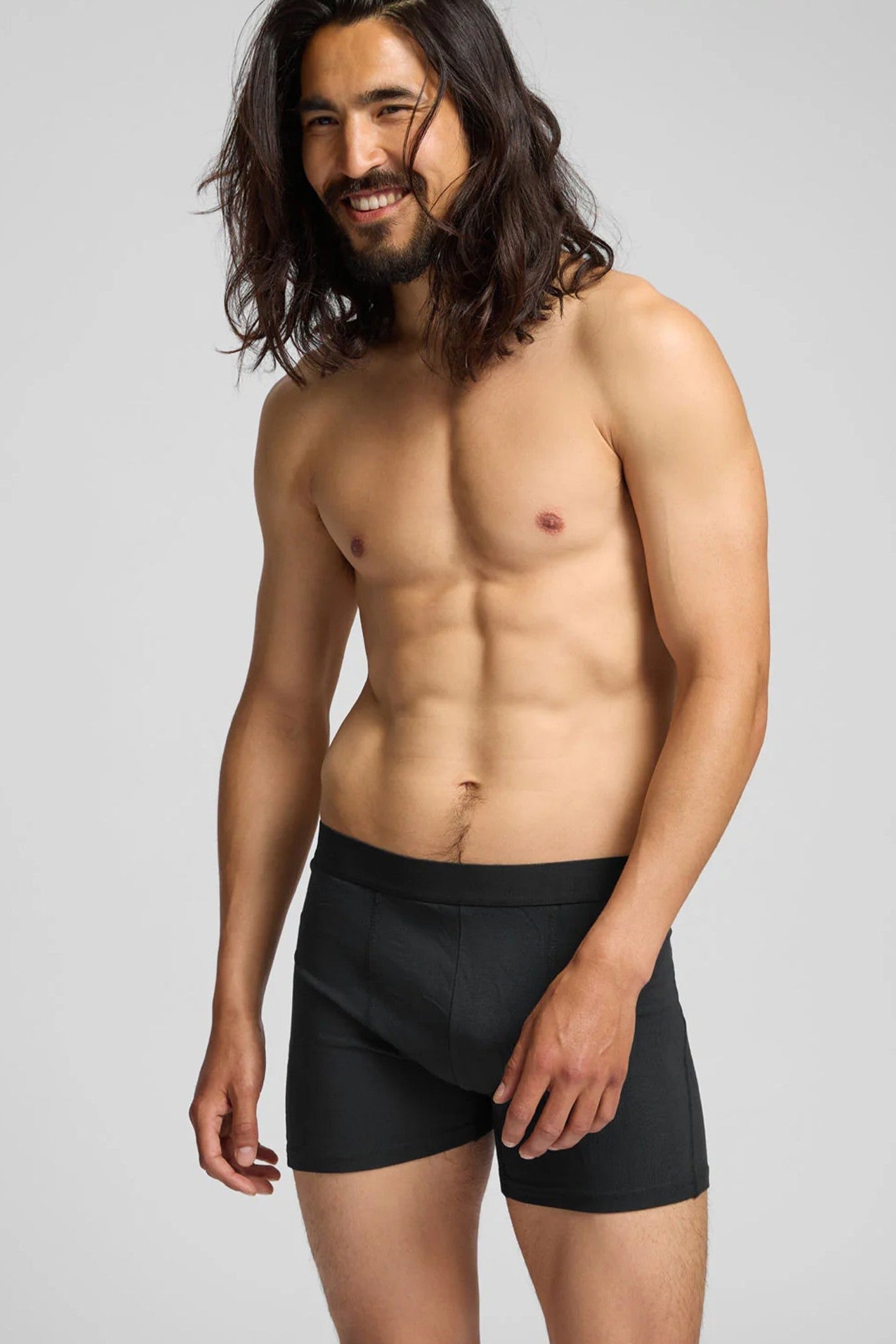 COLORFUL STANDARD - Classic Organic Boxer Briefs - Deep Black - BACKYARD