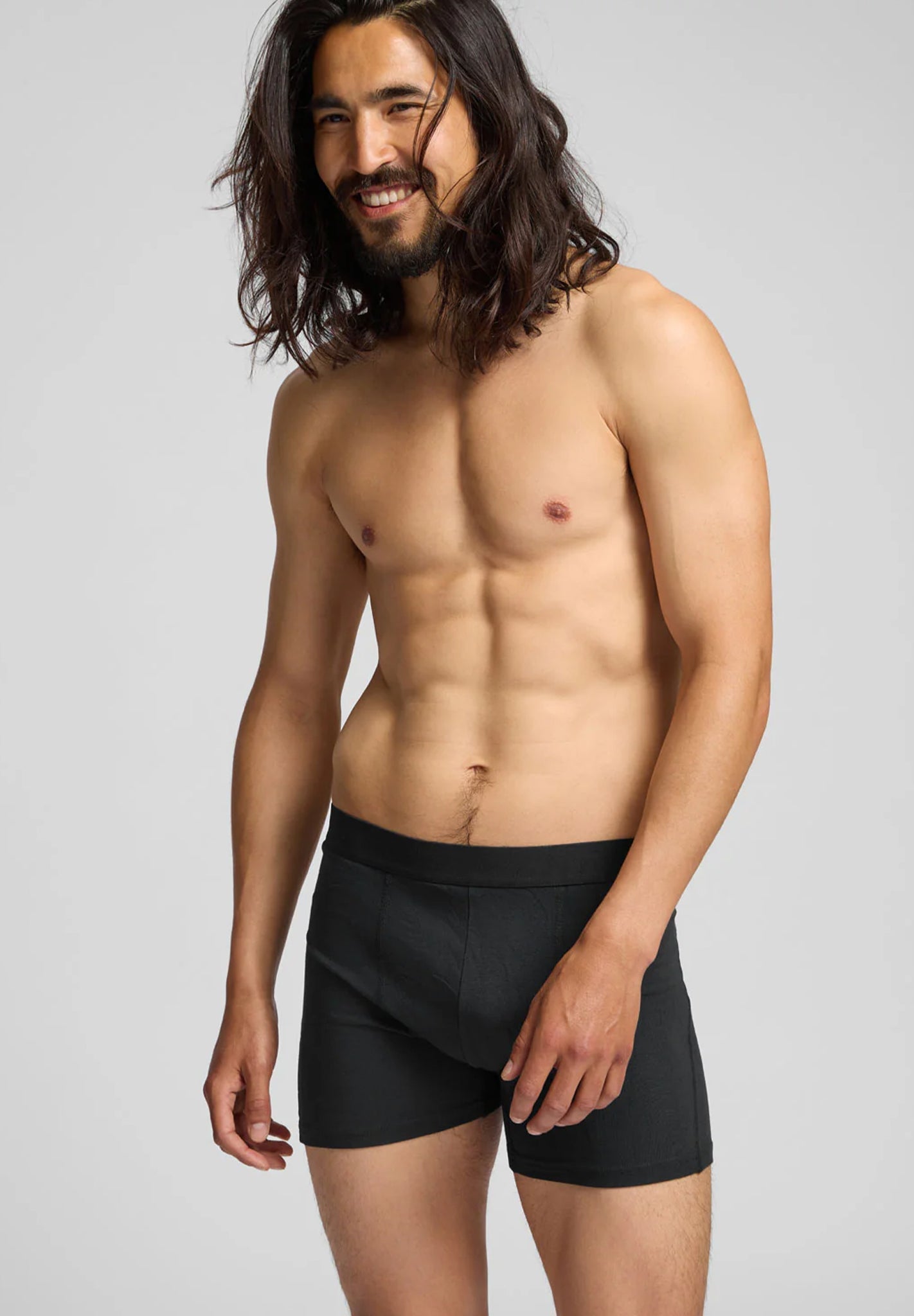 COLORFUL STANDARD - Classic Organic Boxer Briefs - Deep Black - BACKYARD