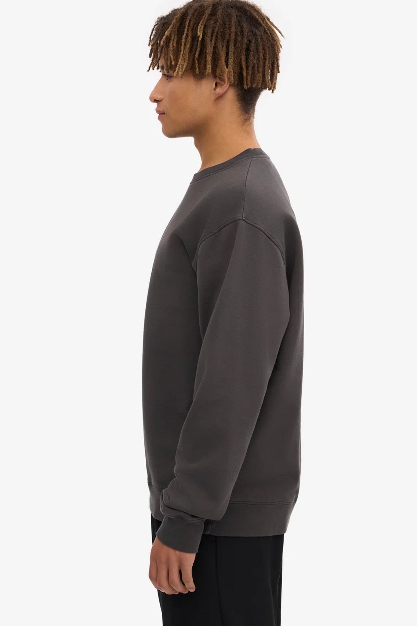 COLORFUL STANDARD - Classic Organic Crew - Lava Grey - BACKYARD