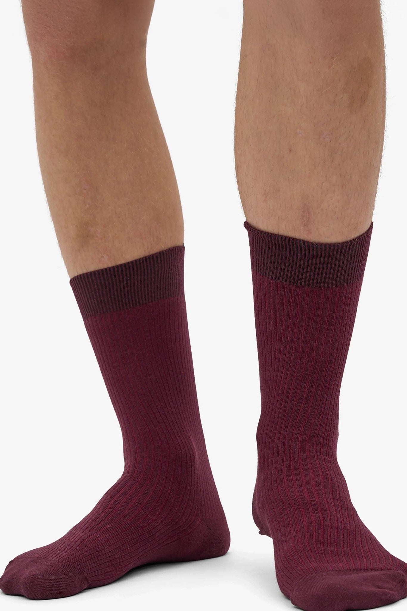 COLORFUL STANDARD - Classic Organic Sock - Oxblood Red - BACKYARD