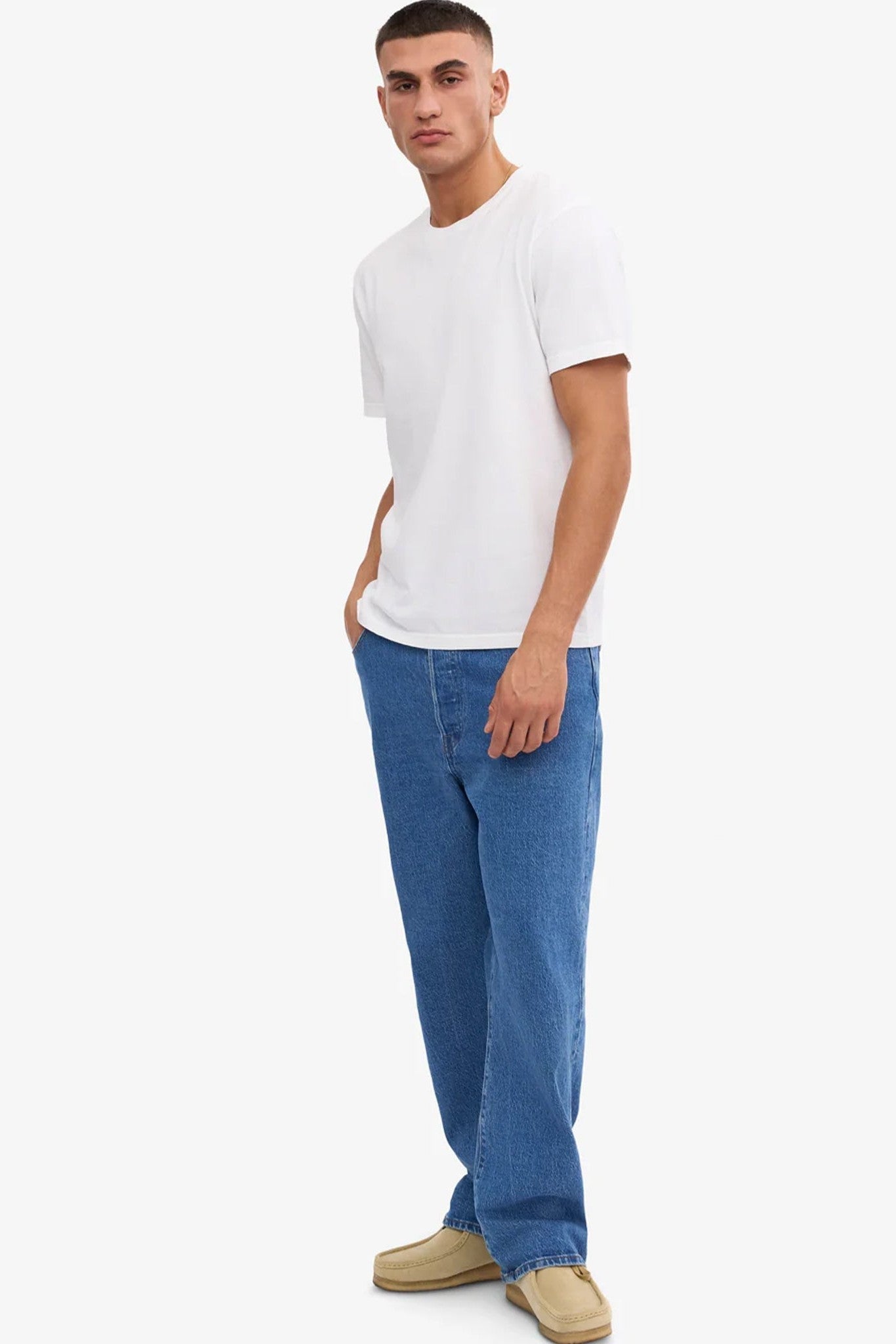 COLORFUL STANDARD - Classic Organic Tee - Optical White - BACKYARD