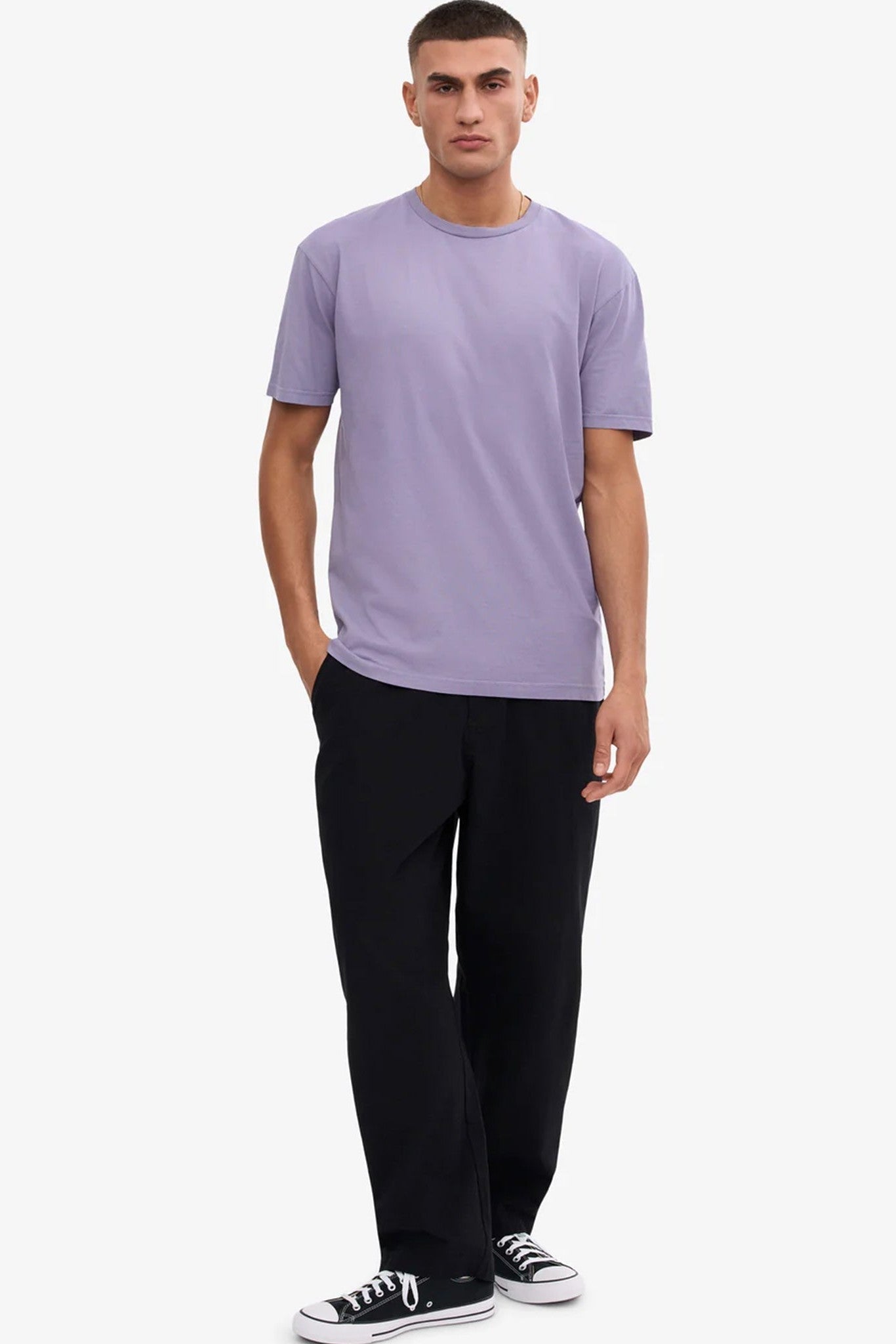 COLORFUL STANDARD - Classic Organic Tee - Purple Jade - BACKYARD