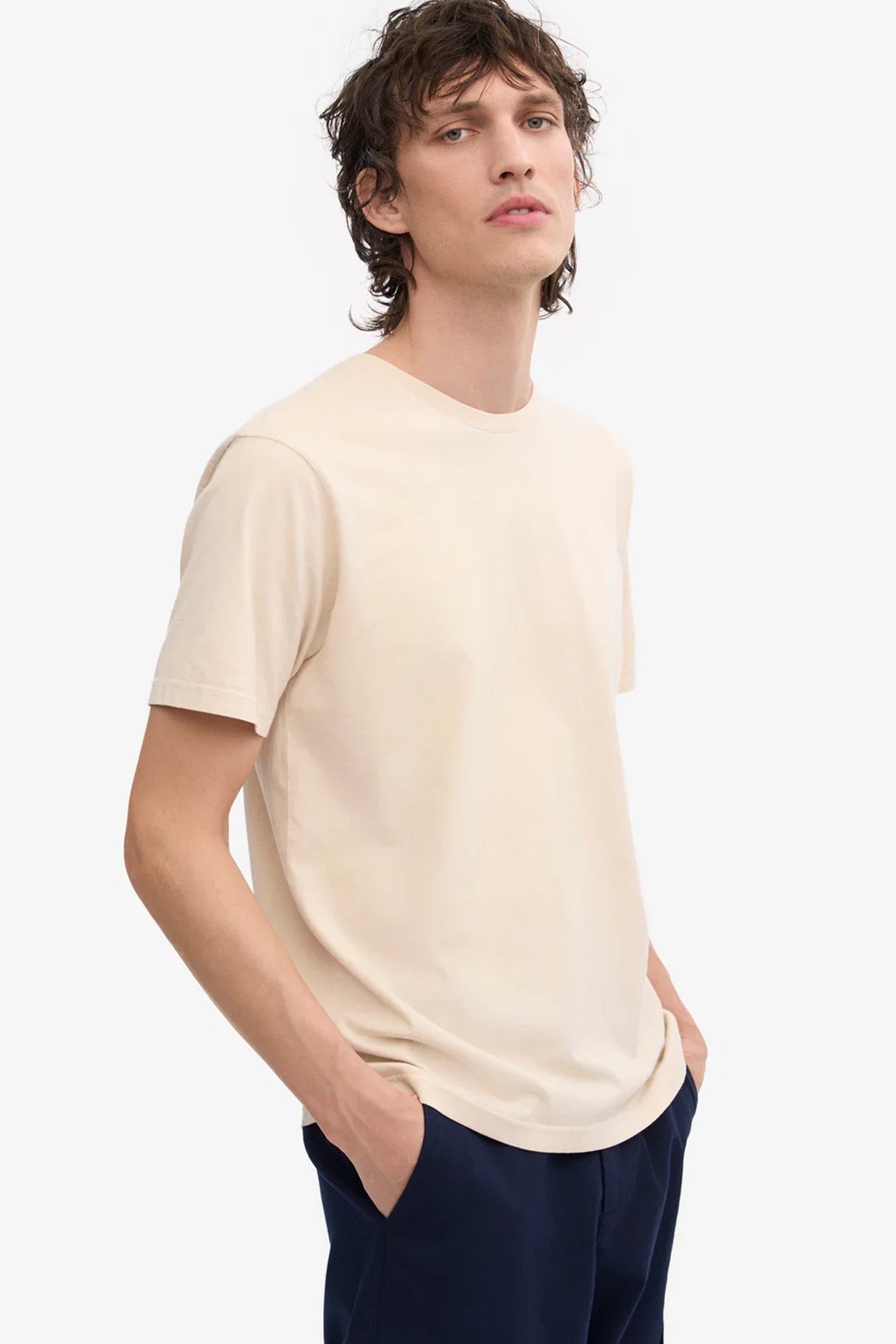 COLORFUL STANDARD - Classic Organic Tee - Ivory White - BACKYARD