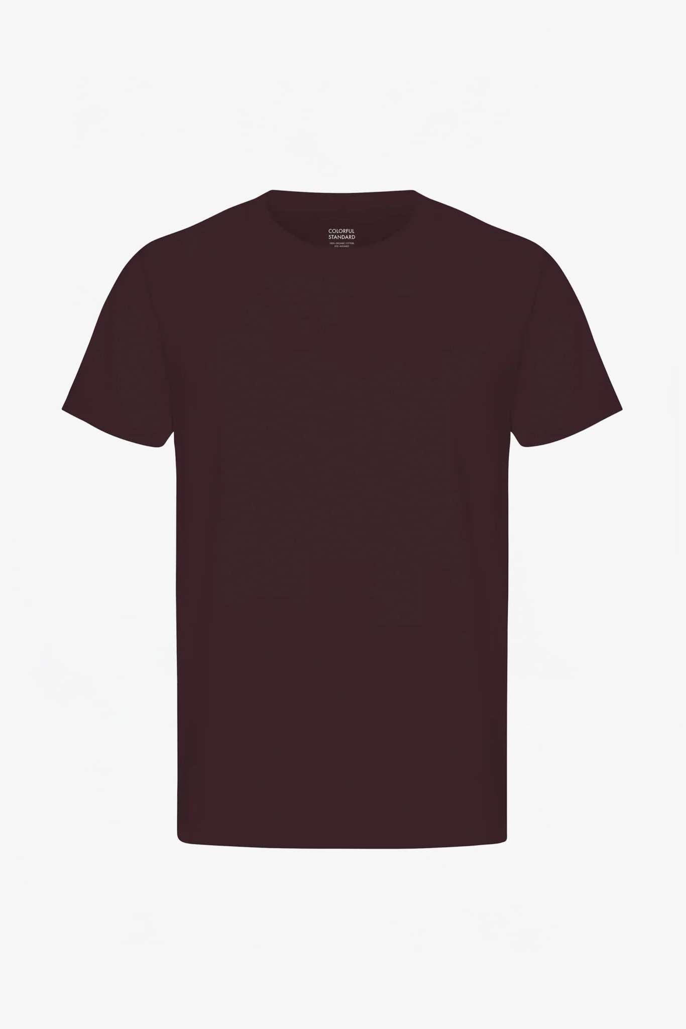 COLORFUL STANDARD - Classic Organic Tee - Oxblood Red - BACKYARD