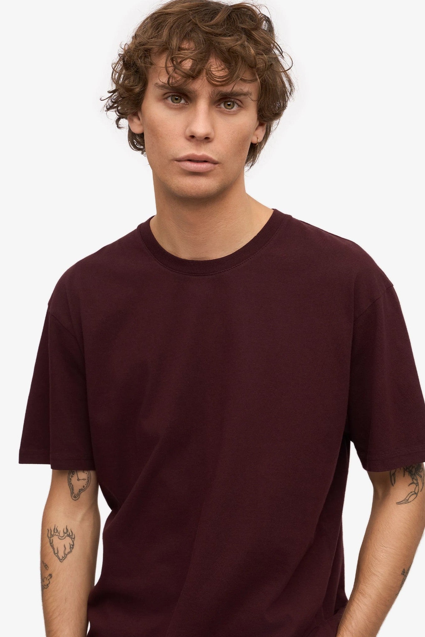 COLORFUL STANDARD - Classic Organic Tee - Oxblood Red - BACKYARD