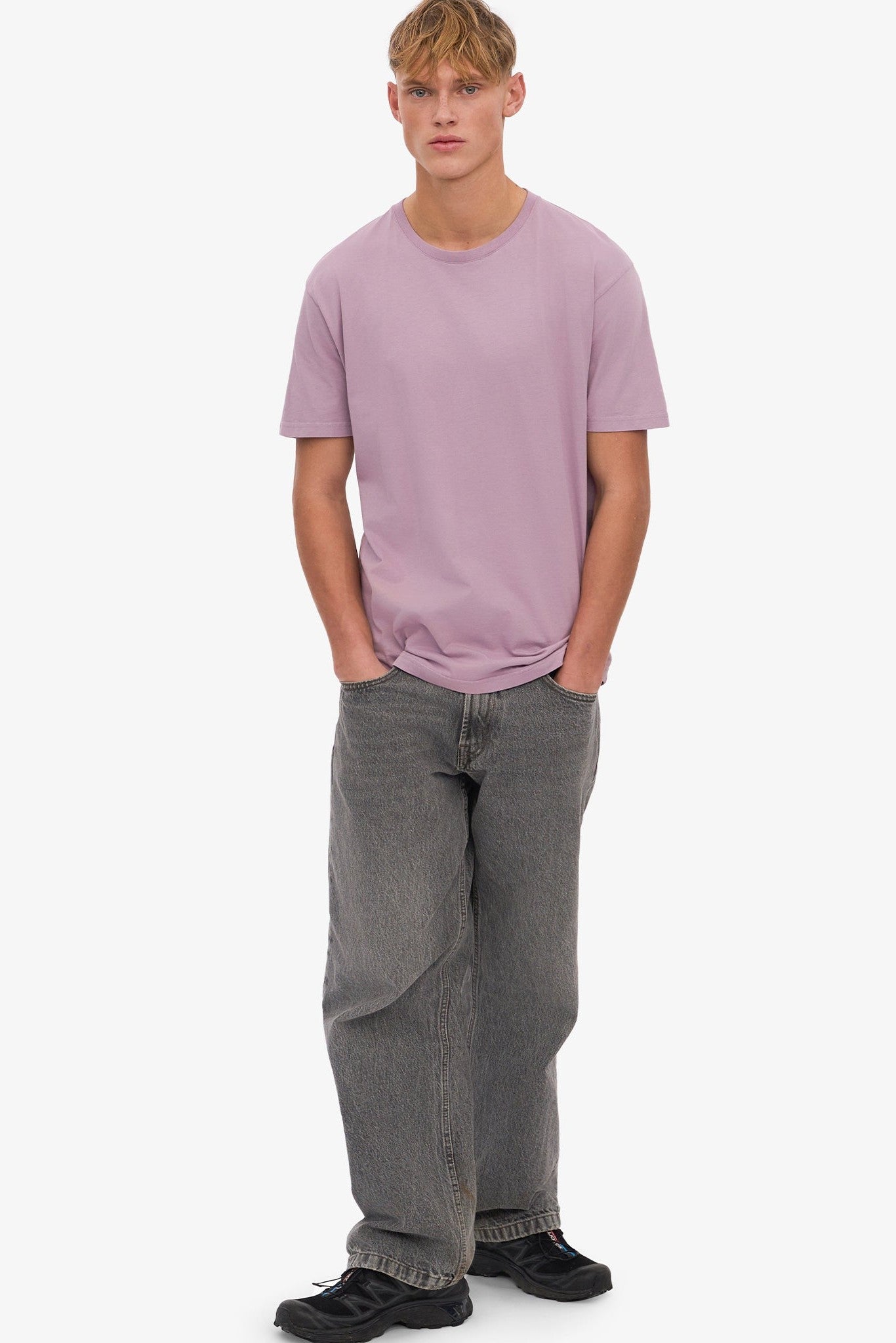 COLORFUL STANDARD - Classic Organic Tee - Pearly Purple - BACKYARD