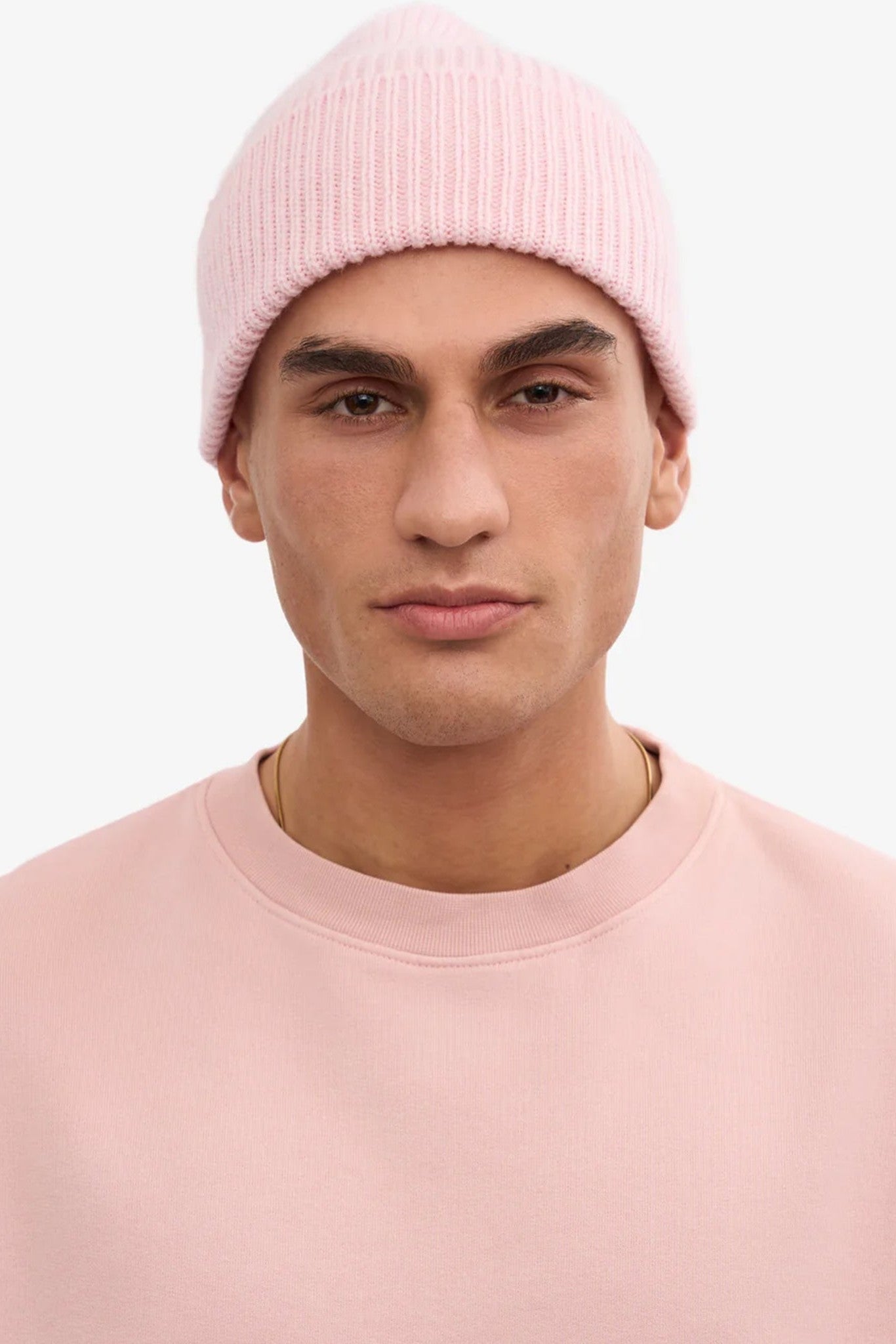 COLORFUL STANDARD - Merino Wool Beanie - Faded Pink - BACKYARD
