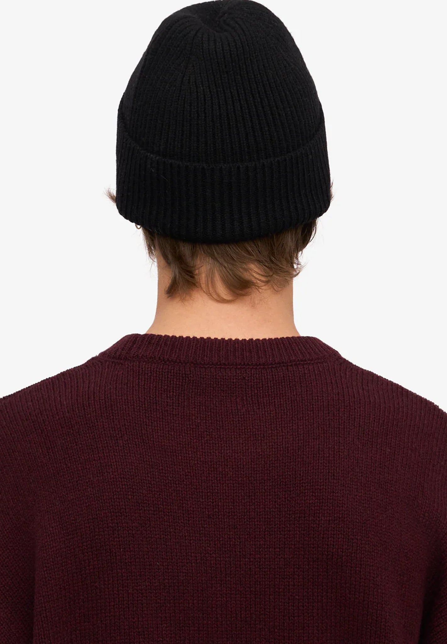 COLORFUL STANDARD - Merino Wool Beanie - Deep Black - BACKYARD