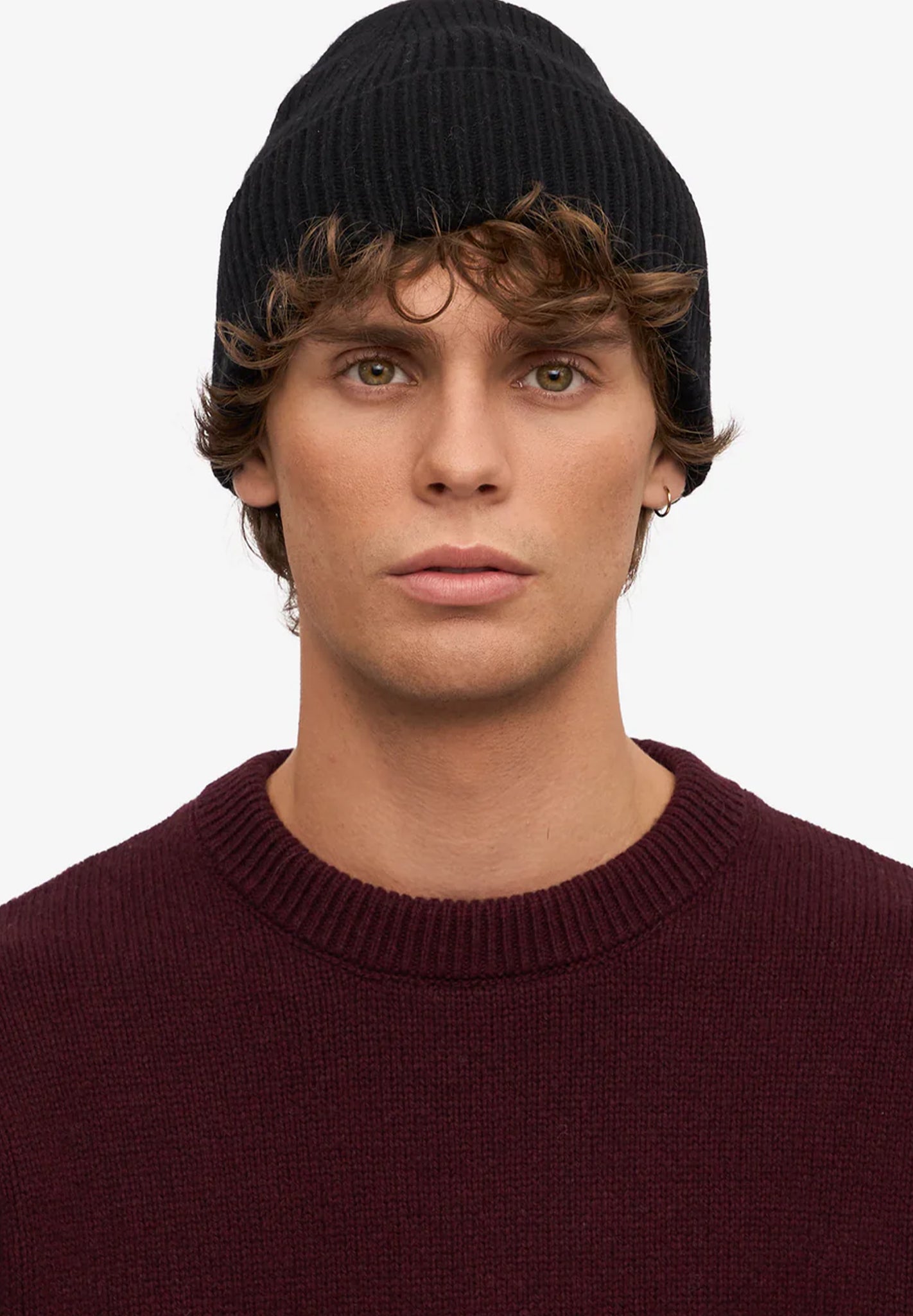COLORFUL STANDARD - Merino Wool Beanie - Deep Black - BACKYARD