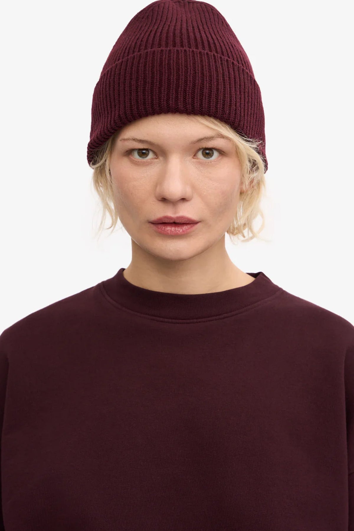COLORFUL STANDARD - Merino Wool Beanie - Oxblood Red - BACKYARD