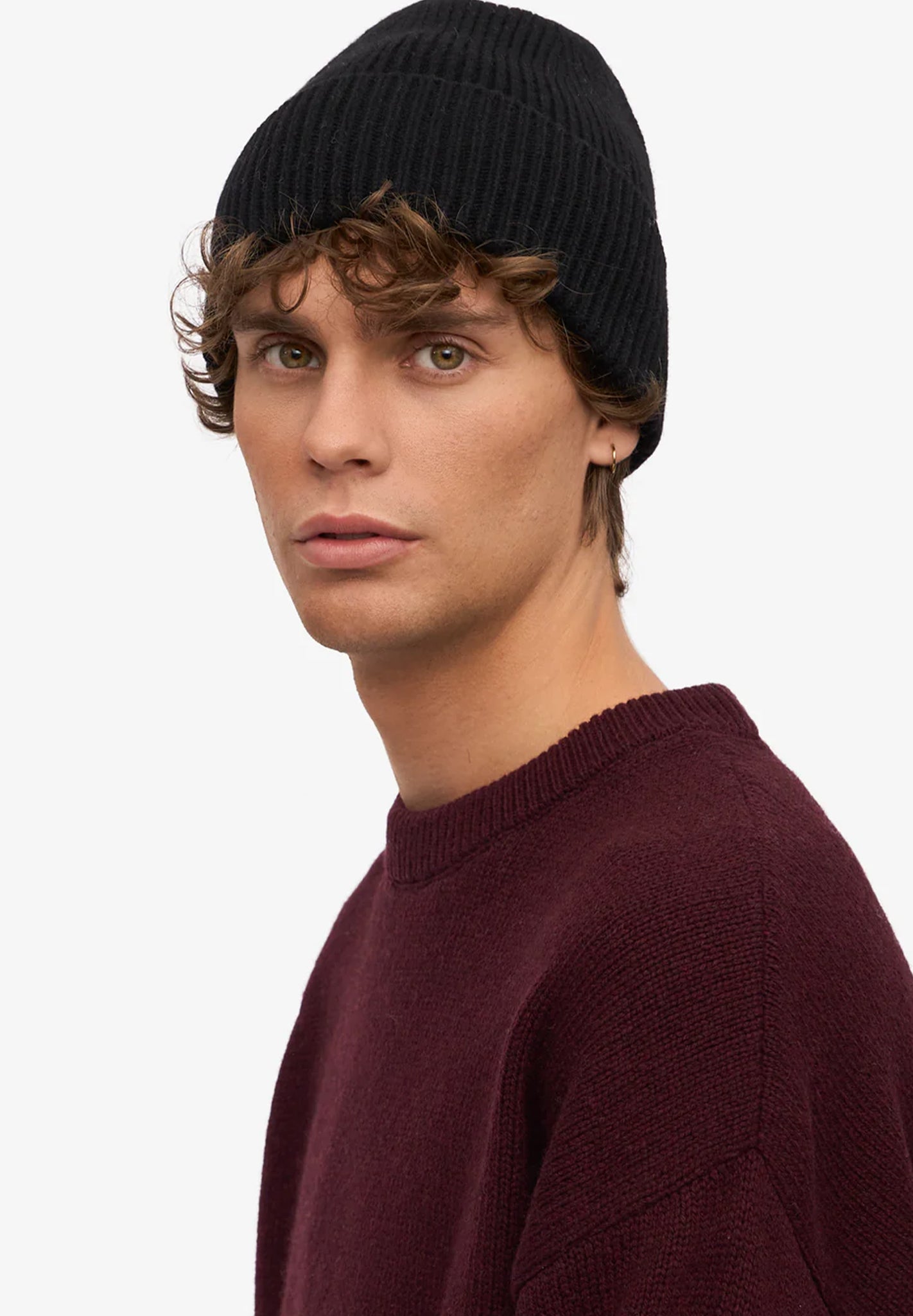 COLORFUL STANDARD - Merino Wool Beanie - Deep Black - BACKYARD