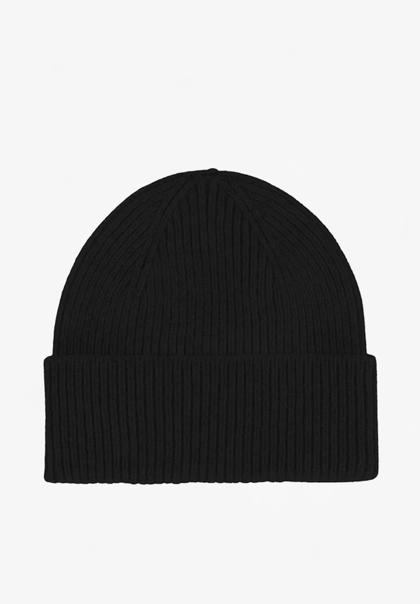 COLORFUL STANDARD - Merino Wool Beanie - Deep Black - BACKYARD