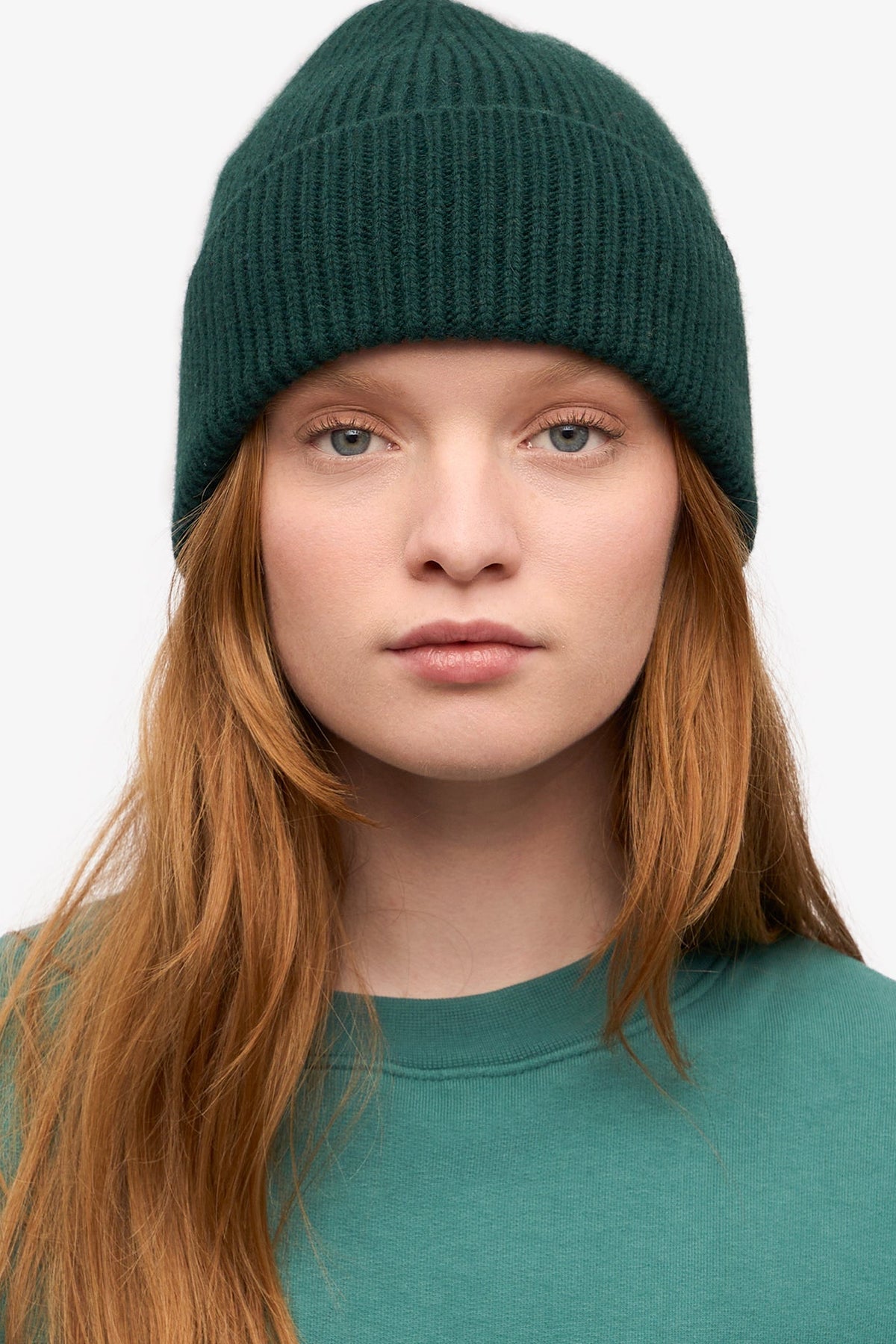 COLORFUL STANDARD - Merino Wool Beanie - Emerald Green - BACKYARD