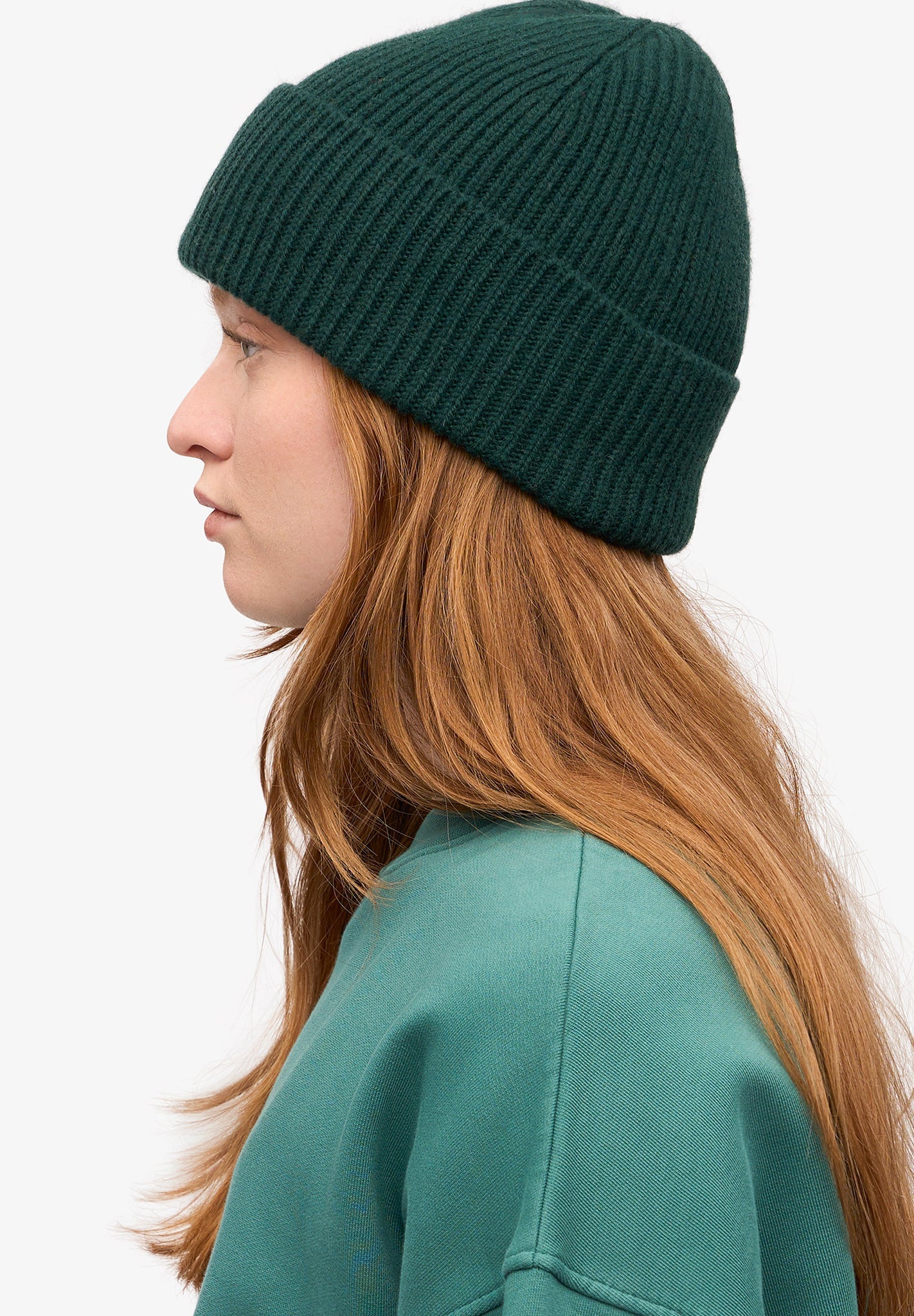 COLORFUL STANDARD - Merino Wool Beanie - Emerald Green - BACKYARD