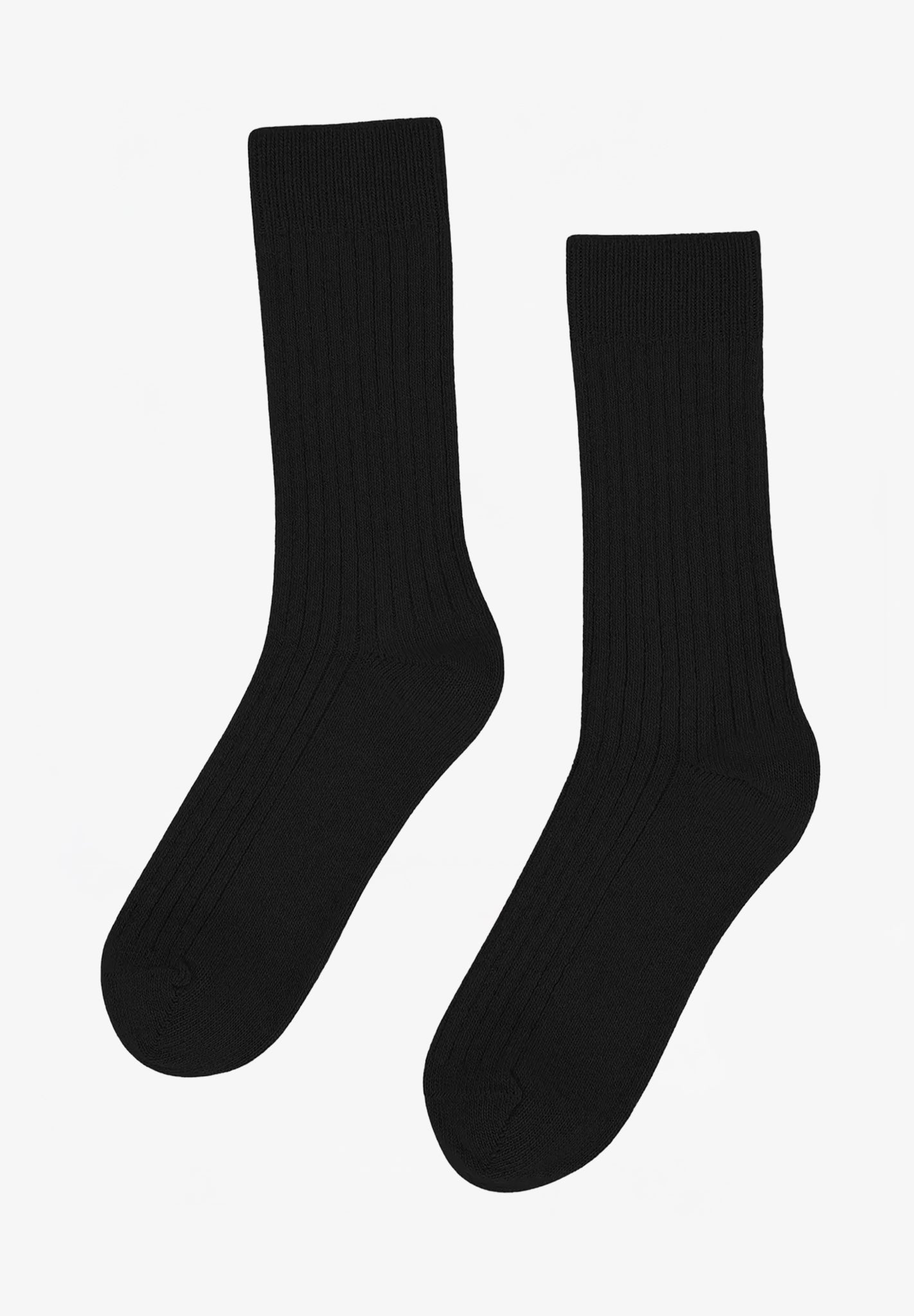 COLORFUL STANDARD - Merino Wool Blend Sock - Deep Black - BACKYARD