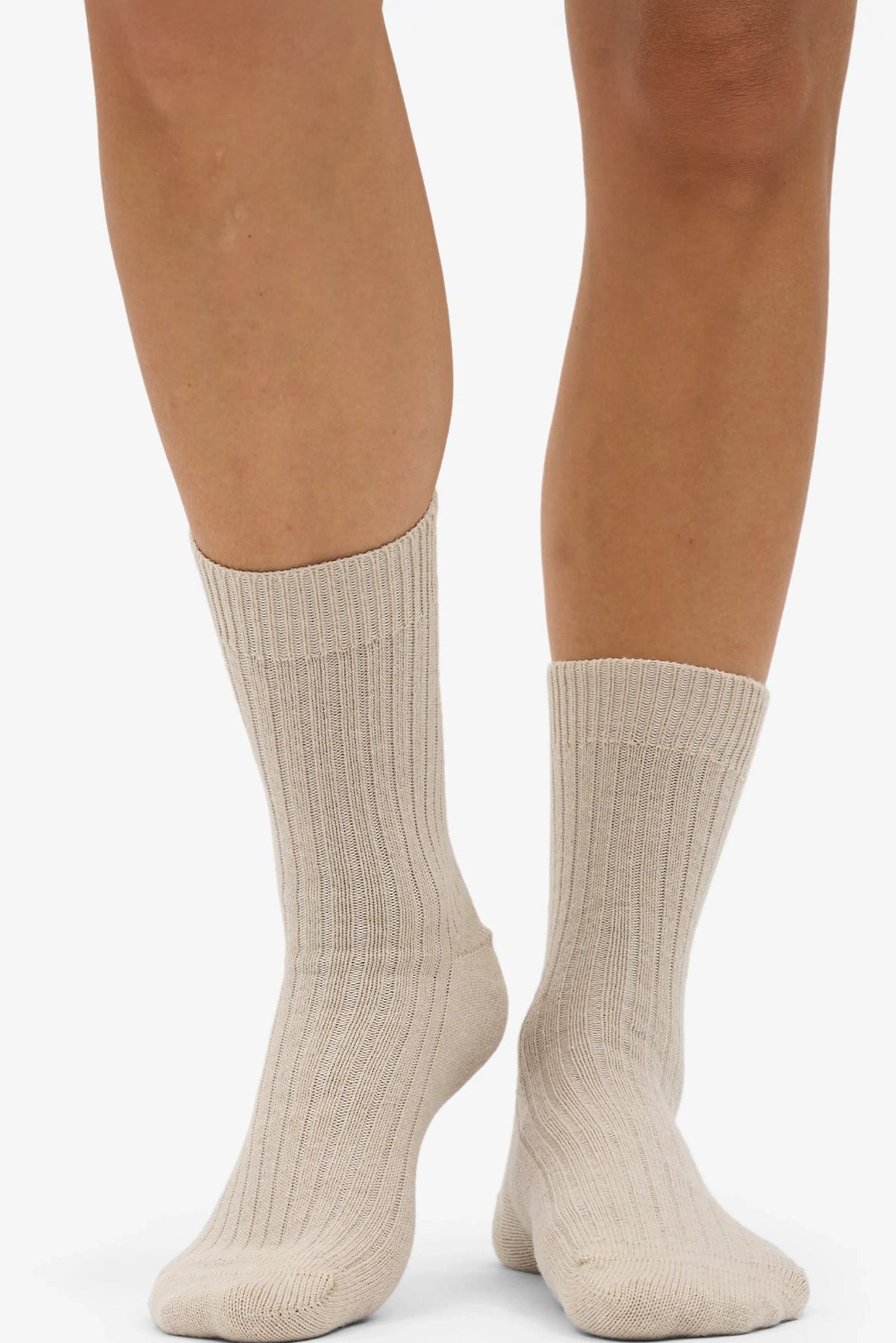 COLORFUL STANDARD - Merino Wool Blend Sock - Ivory White - BACKYARD