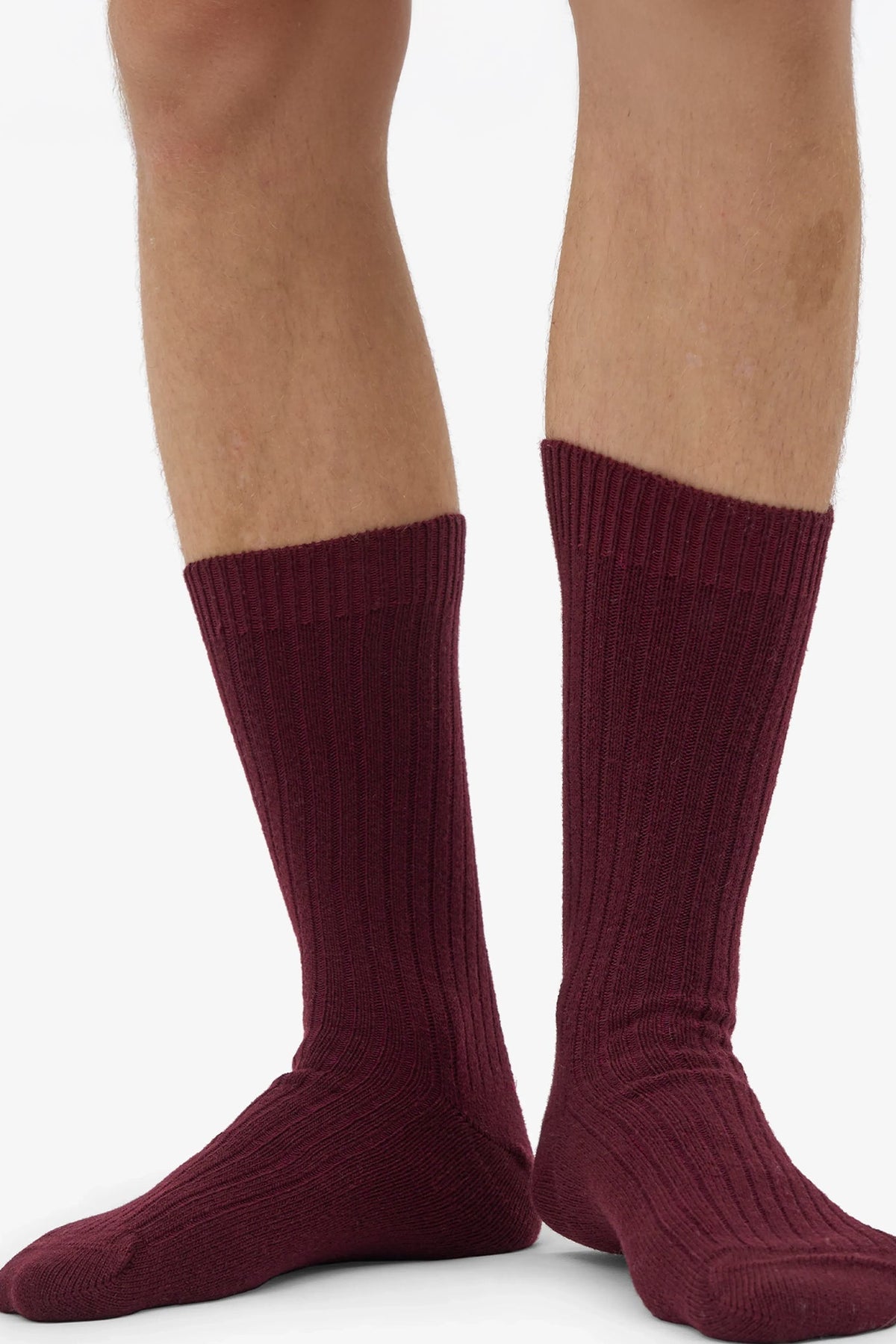 COLORFUL STANDARD - Merino Wool Blend Sock - Oxblood Red - BACKYARD