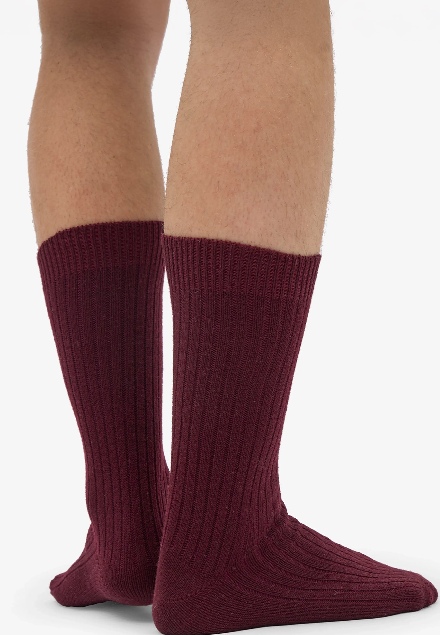 COLORFUL STANDARD - Merino Wool Blend Sock - Oxblood Red - BACKYARD