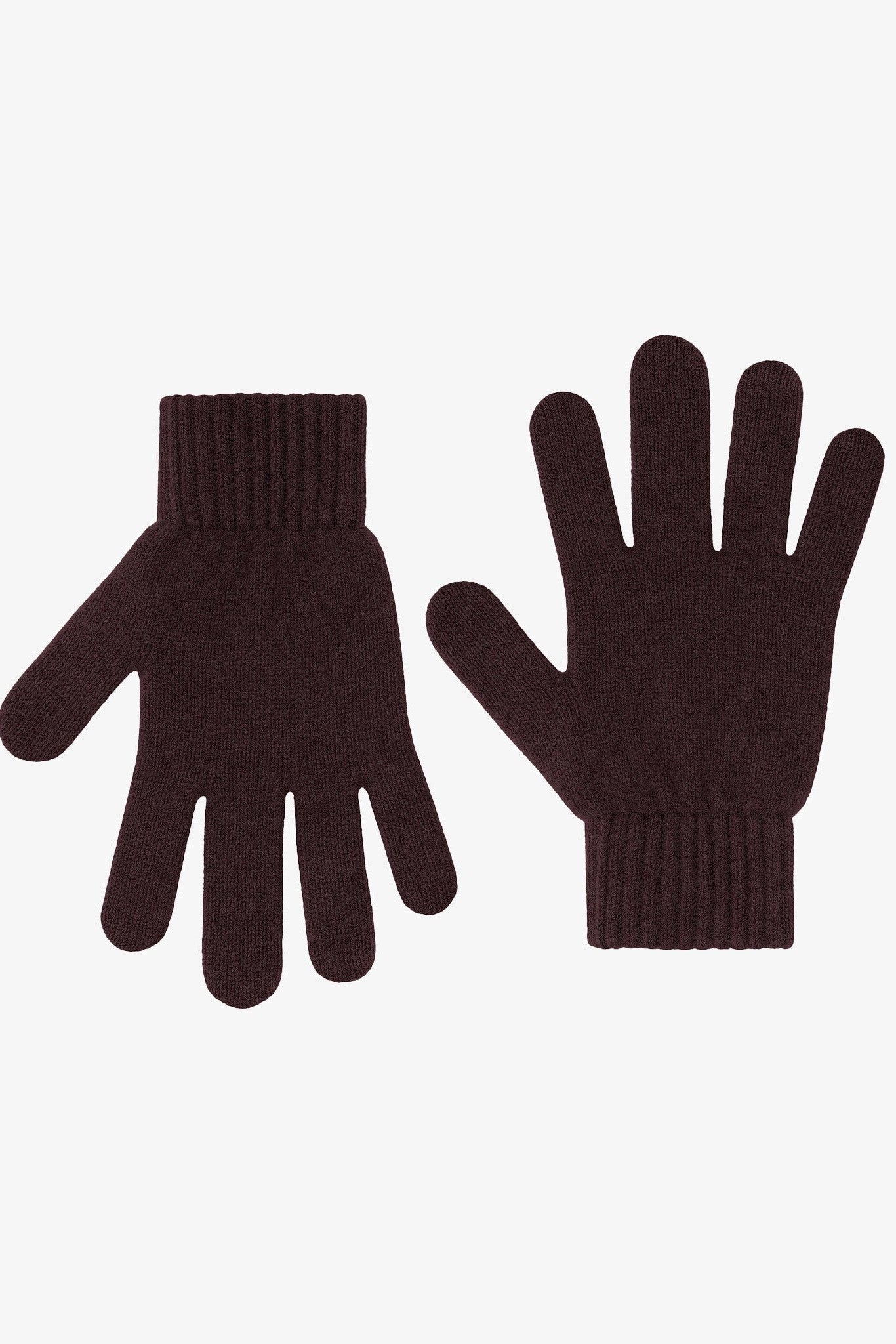 COLORFUL STANDARD - Merino Wool Gloves - Oxblood Red - BACKYARD