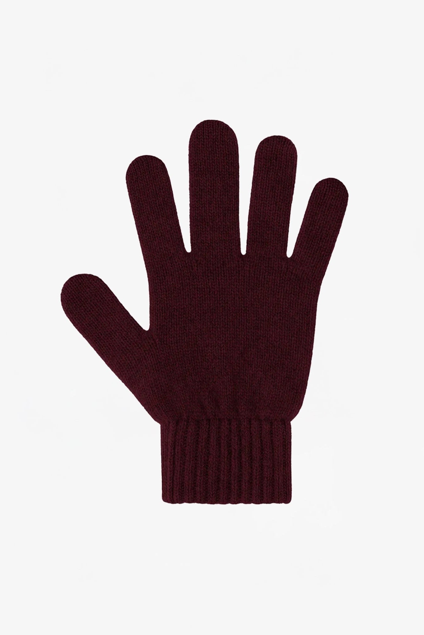 COLORFUL STANDARD - Merino Wool Gloves - Oxblood Red - BACKYARD