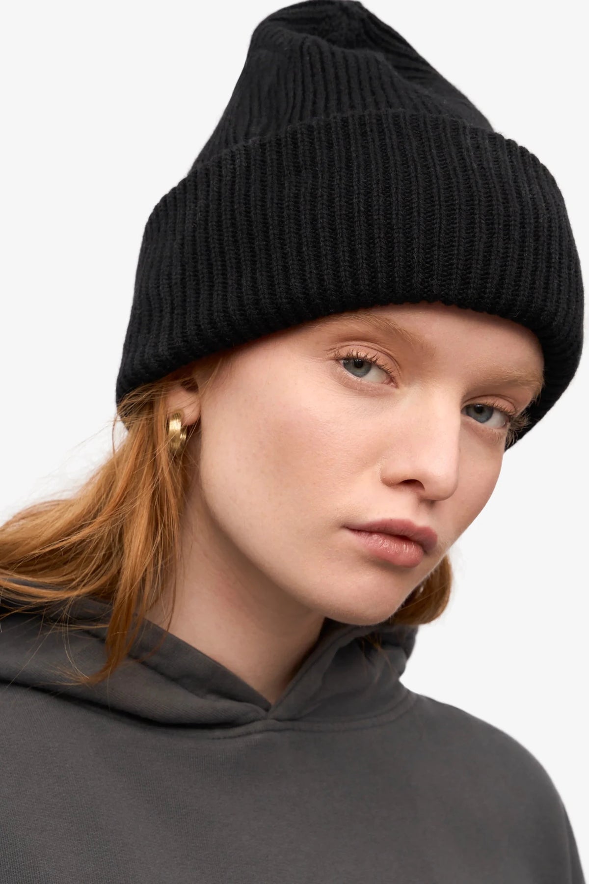COLORFUL STANDARD-Merino Wool Hat-Deep Black-BACKYARD