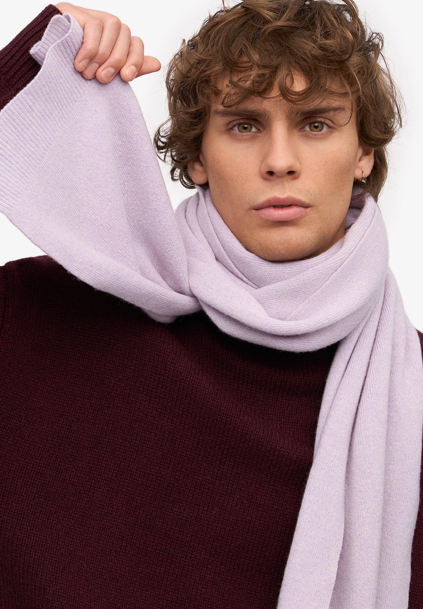 COLORFUL STANDARD - Merino Wool Scarf - Soft Lavender - BACKYARD