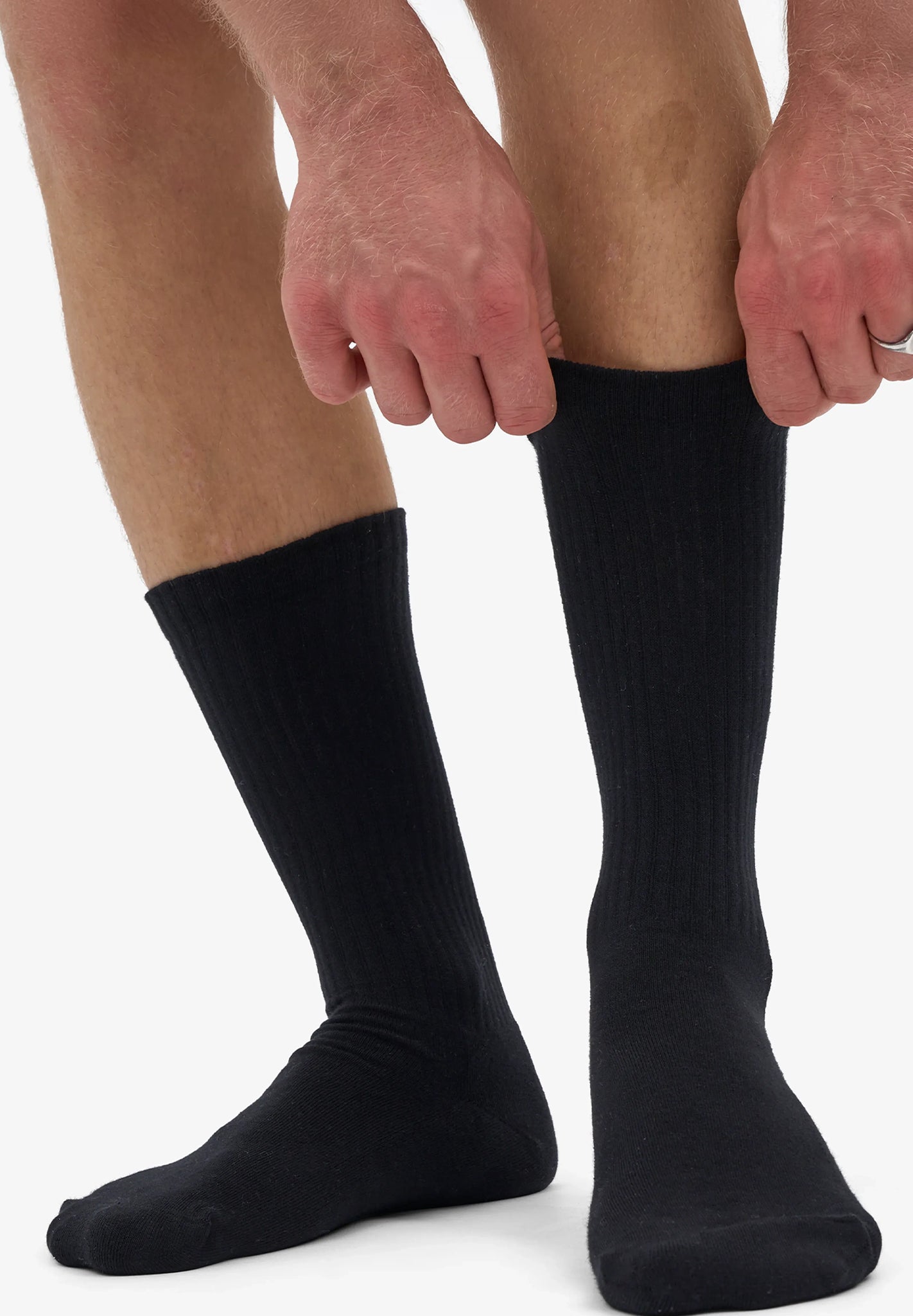 COLORFUL STANDARD - Organic Active Sock - Deep Black - BACKYARD