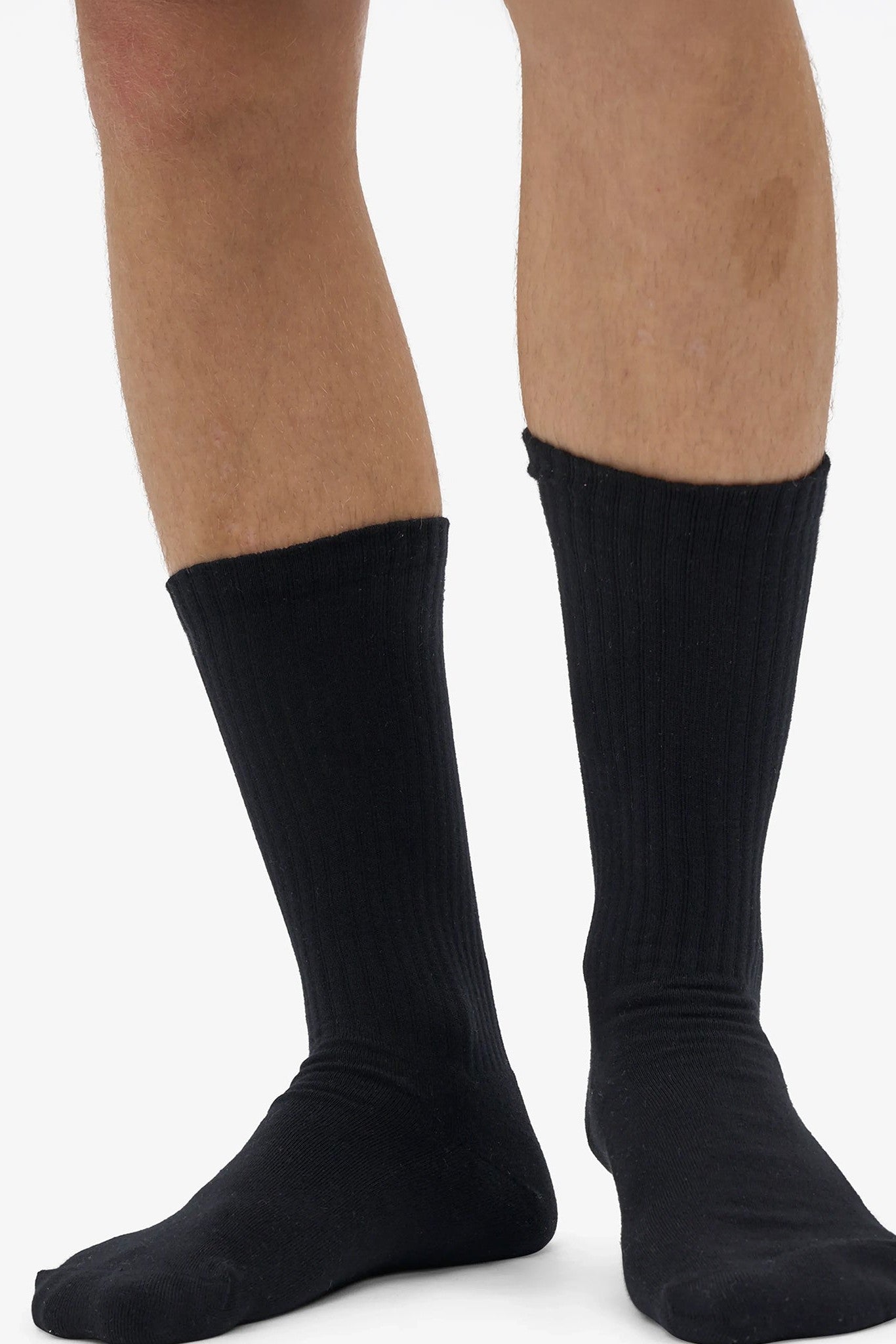 COLORFUL STANDARD - Organic Active Sock - Deep Black - BACKYARD