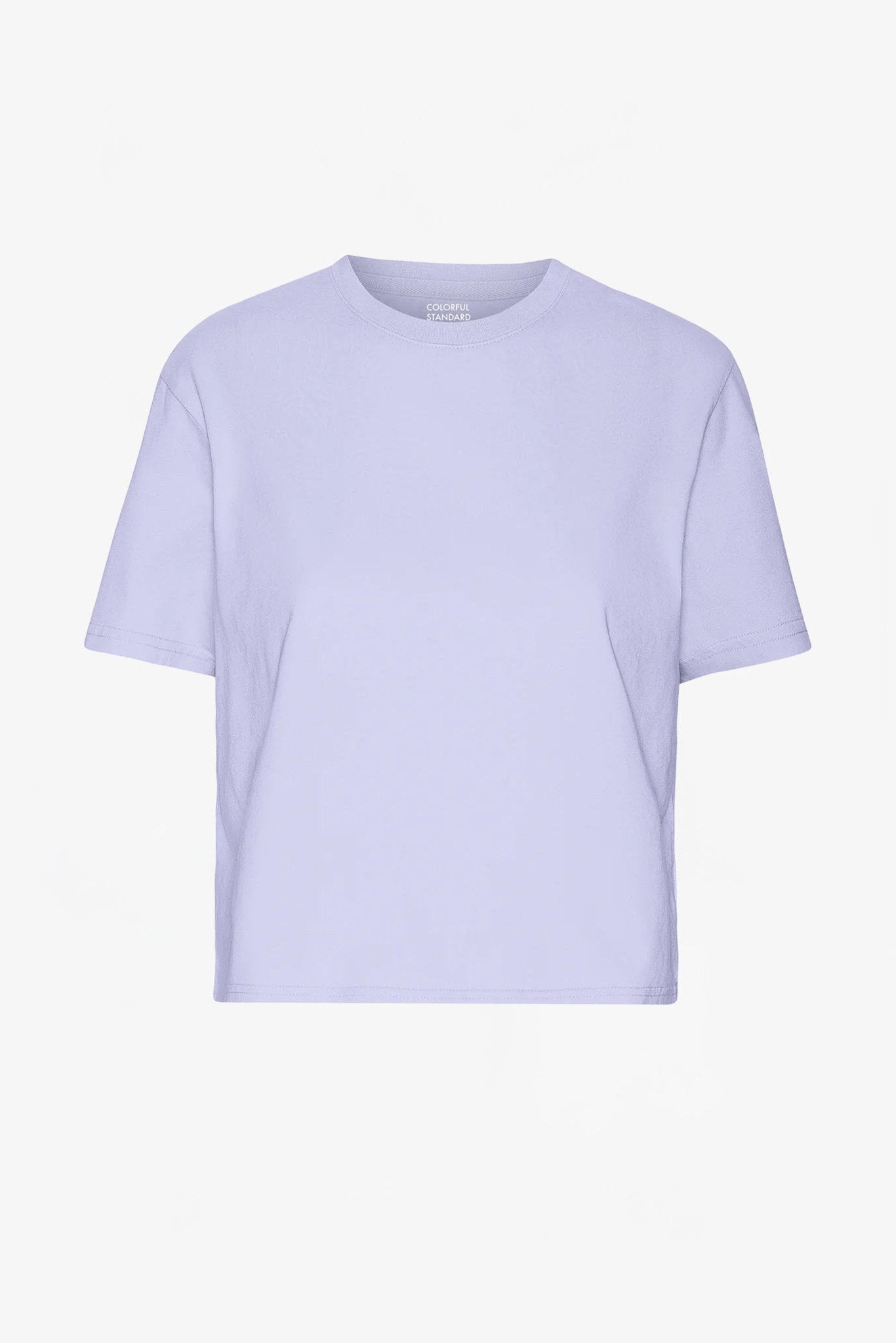 COLORFUL STANDARD - Organic Boxy Crop Tee - Soft Lavender - BACKYARD
