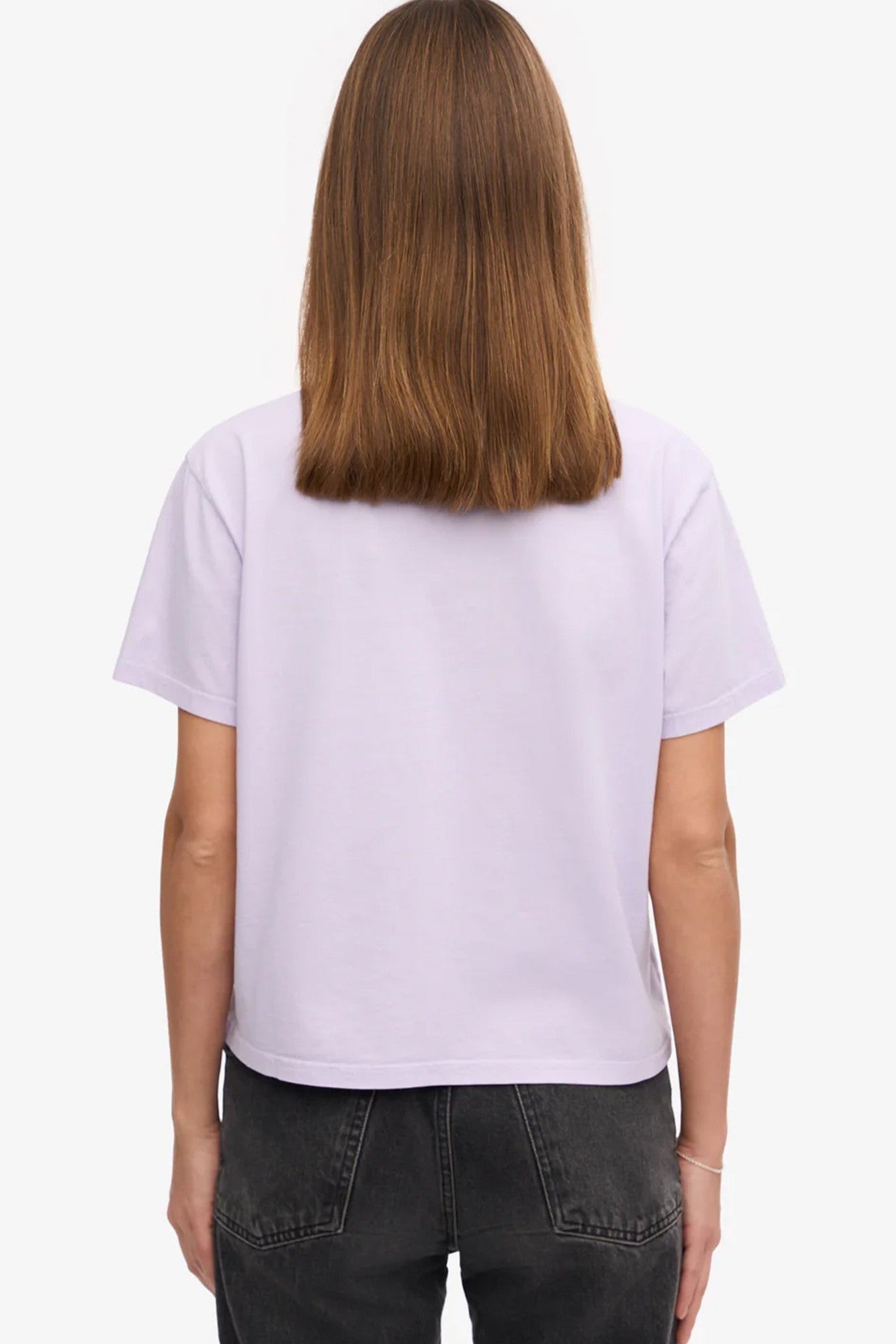 COLORFUL STANDARD - Organic Boxy Crop Tee - Soft Lavender - BACKYARD