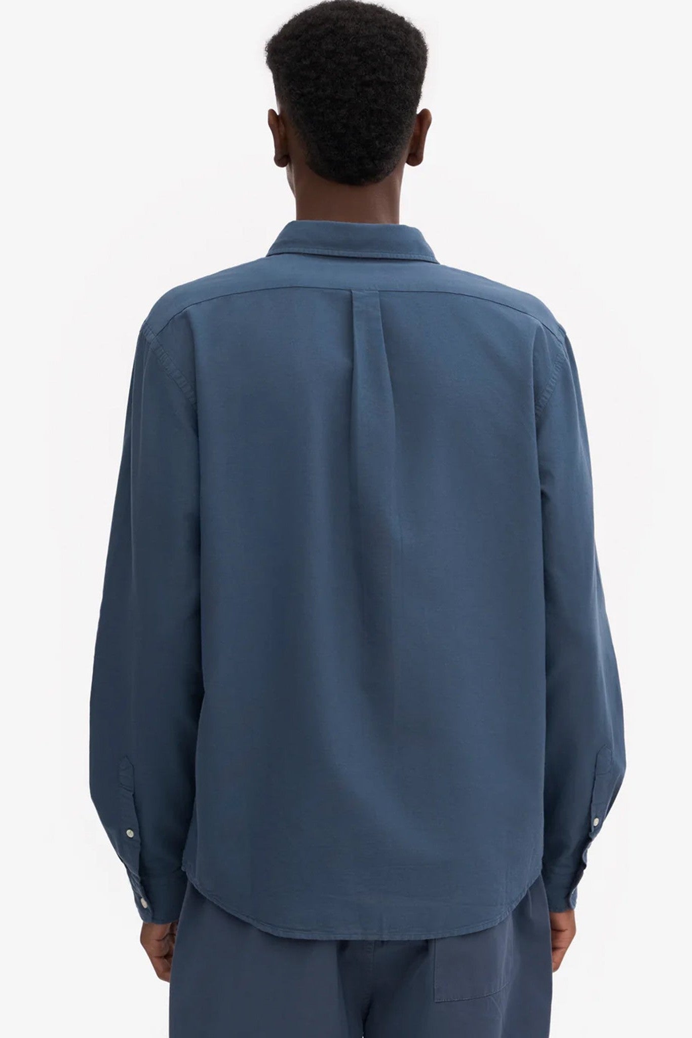 COLORFUL STANDARD - Organic Button Down Shirt - Petrol Blue - BACKYARD