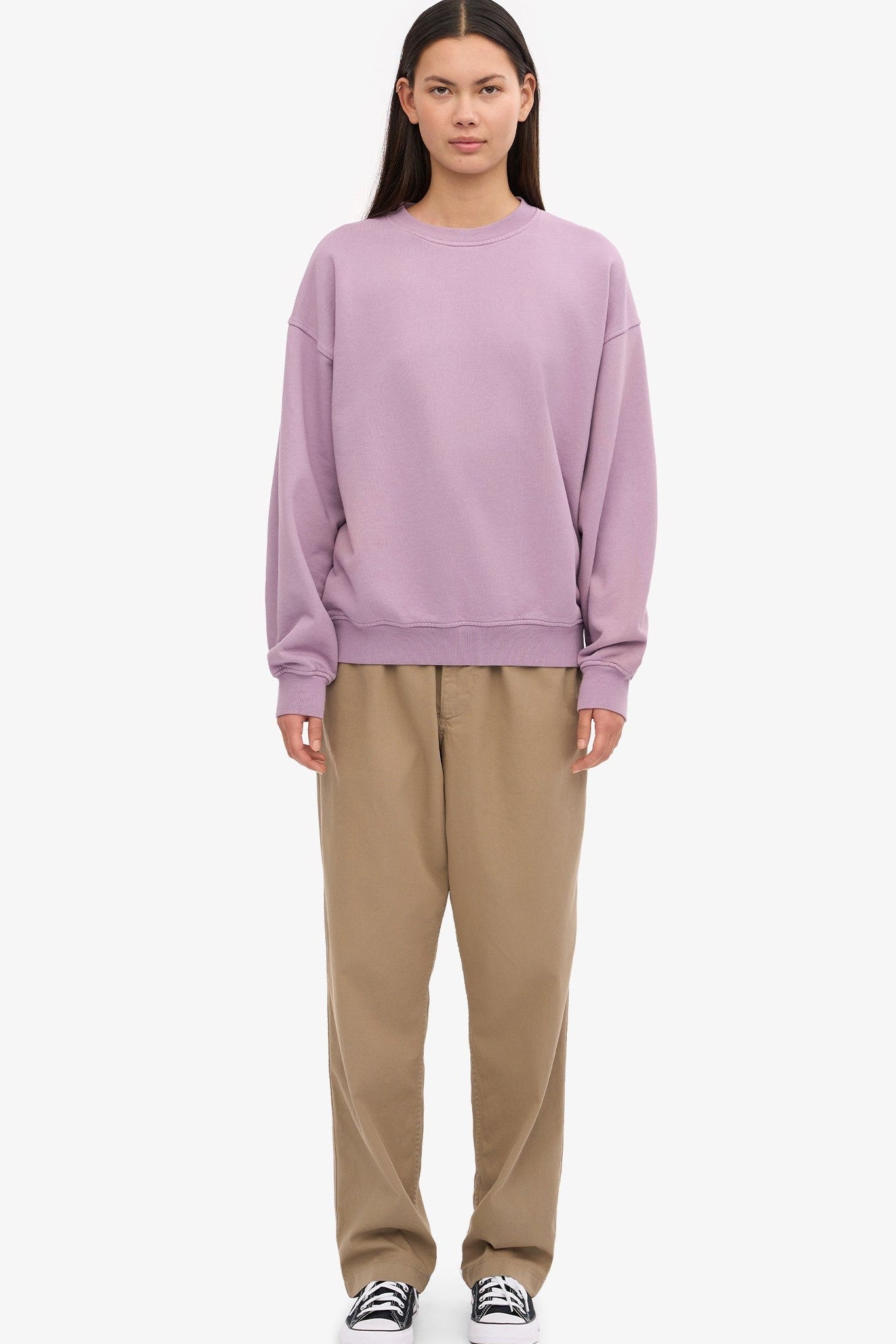 COLORFUL STANDARD - Organic Oversized Crew - Pearly Purple - BACKYARD