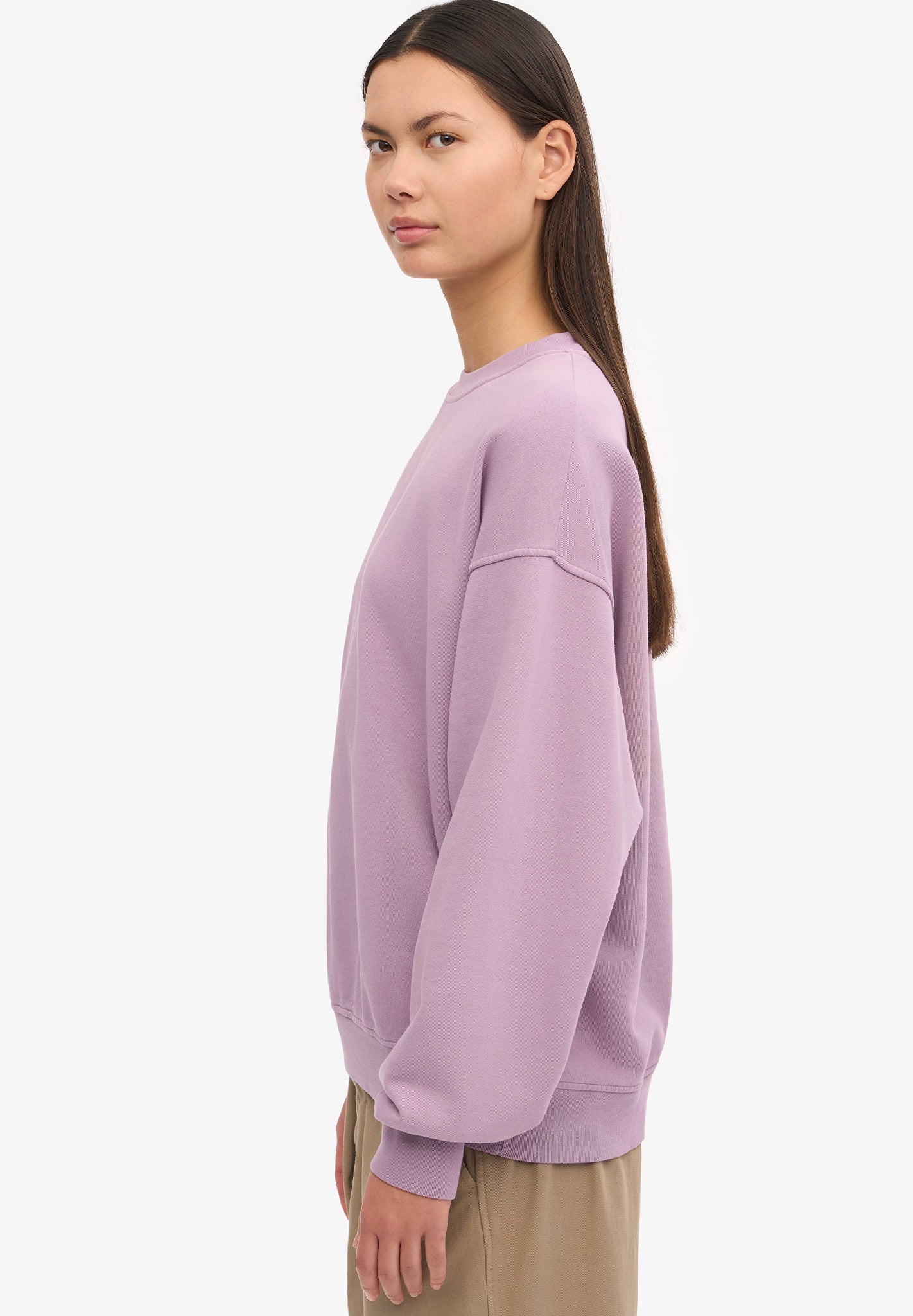 COLORFUL STANDARD - Organic Oversized Crew - Pearly Purple - BACKYARD