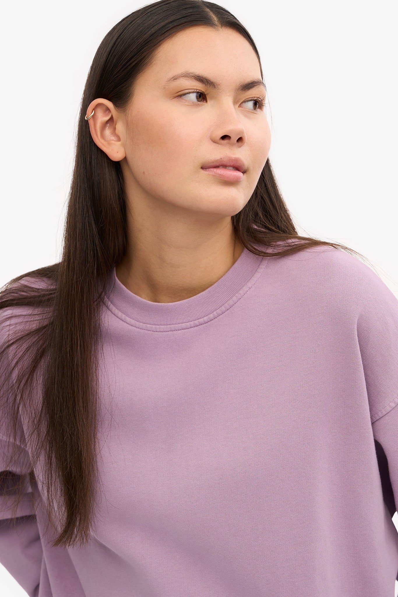 COLORFUL STANDARD - Organic Oversized Crew - Pearly Purple - BACKYARD