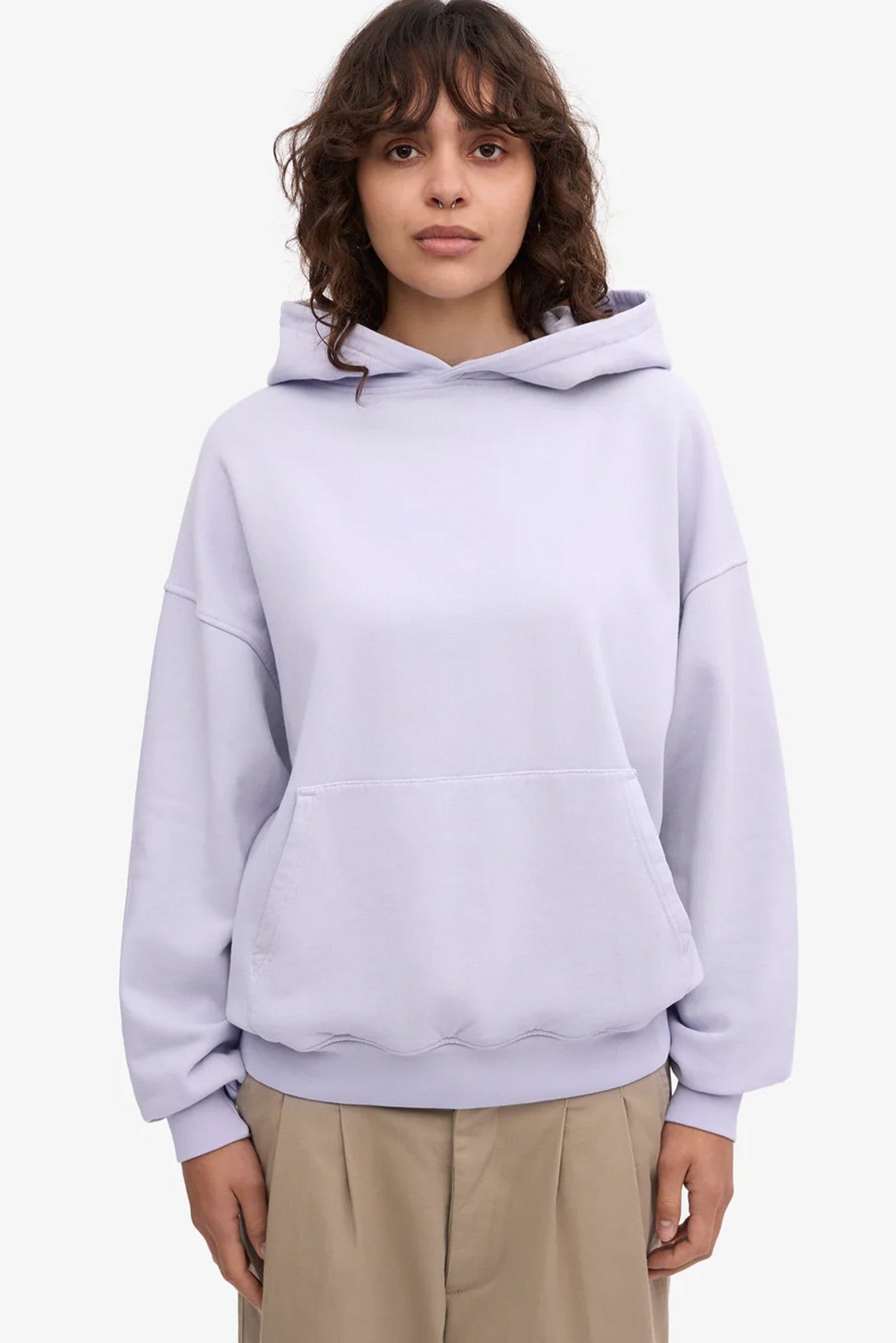 COLORFUL STANDARD - Organic Oversized Hood - Soft Lavender - BACKYARD