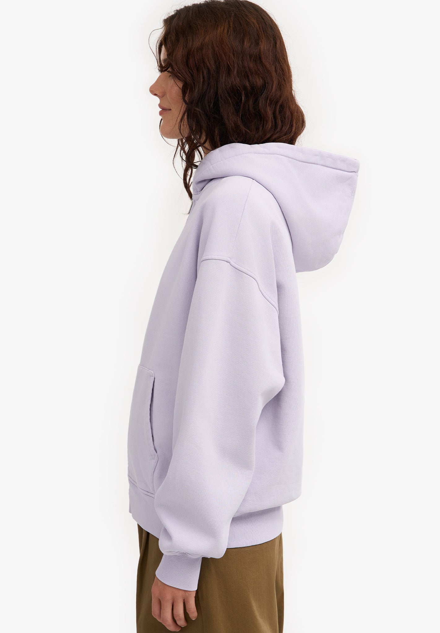 COLORFUL STANDARD - Organic Oversized Zip Hood - Soft Lavender - BACKYARD