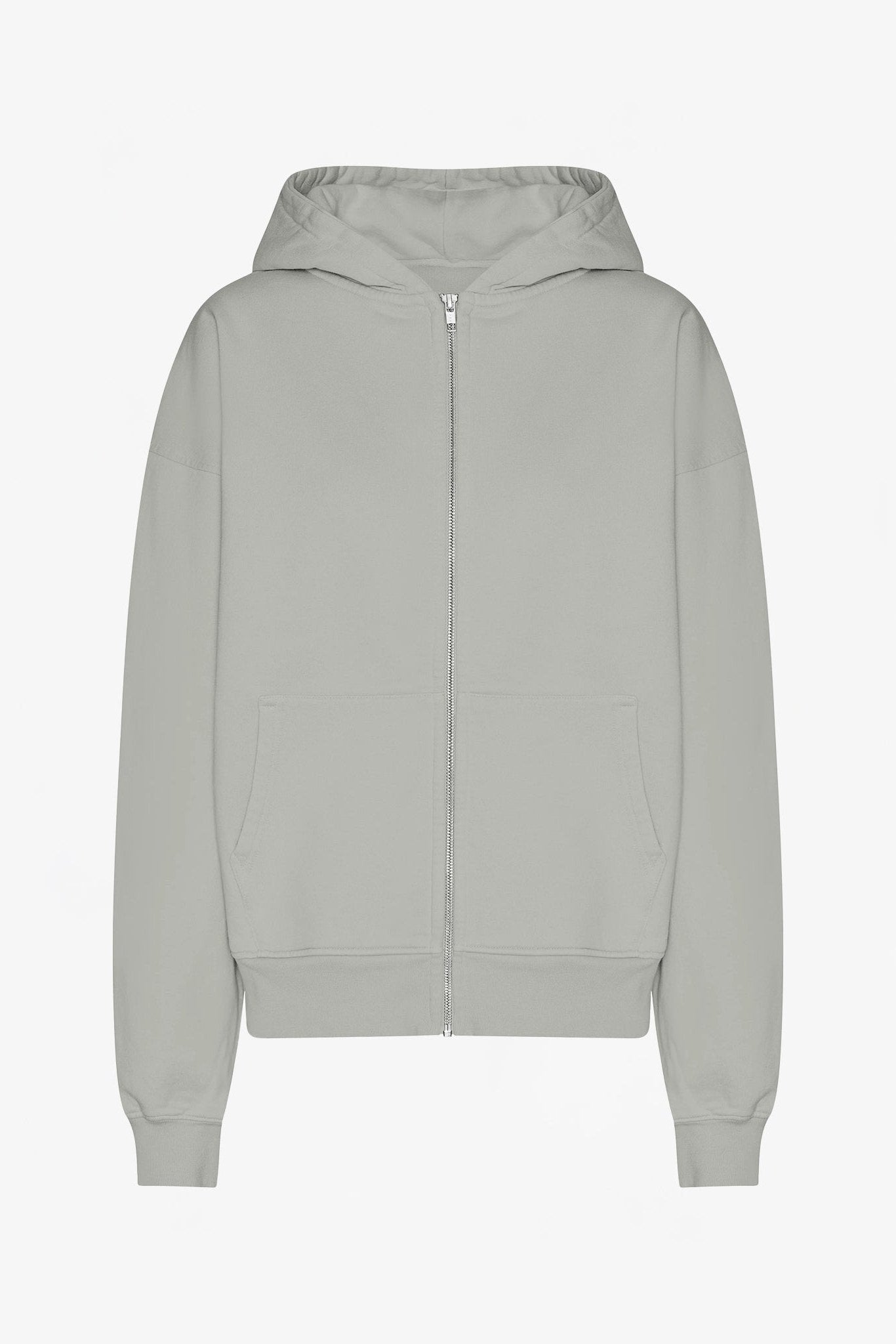 COLORFUL STANDARD - Organic Oversized Zip Hood - Steel Blue - BACKYARD