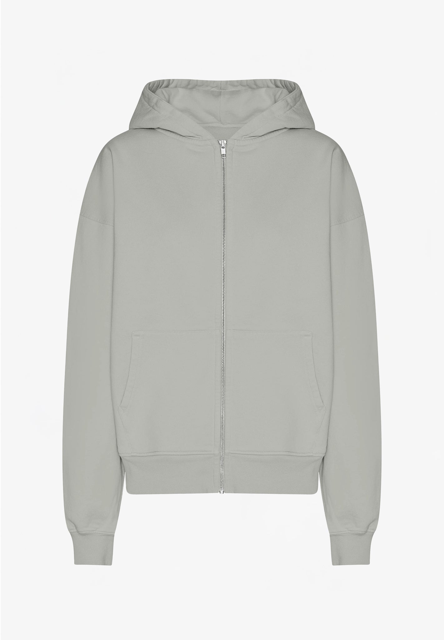 COLORFUL STANDARD - Organic Oversized Zip Hood - Steel Blue - BACKYARD