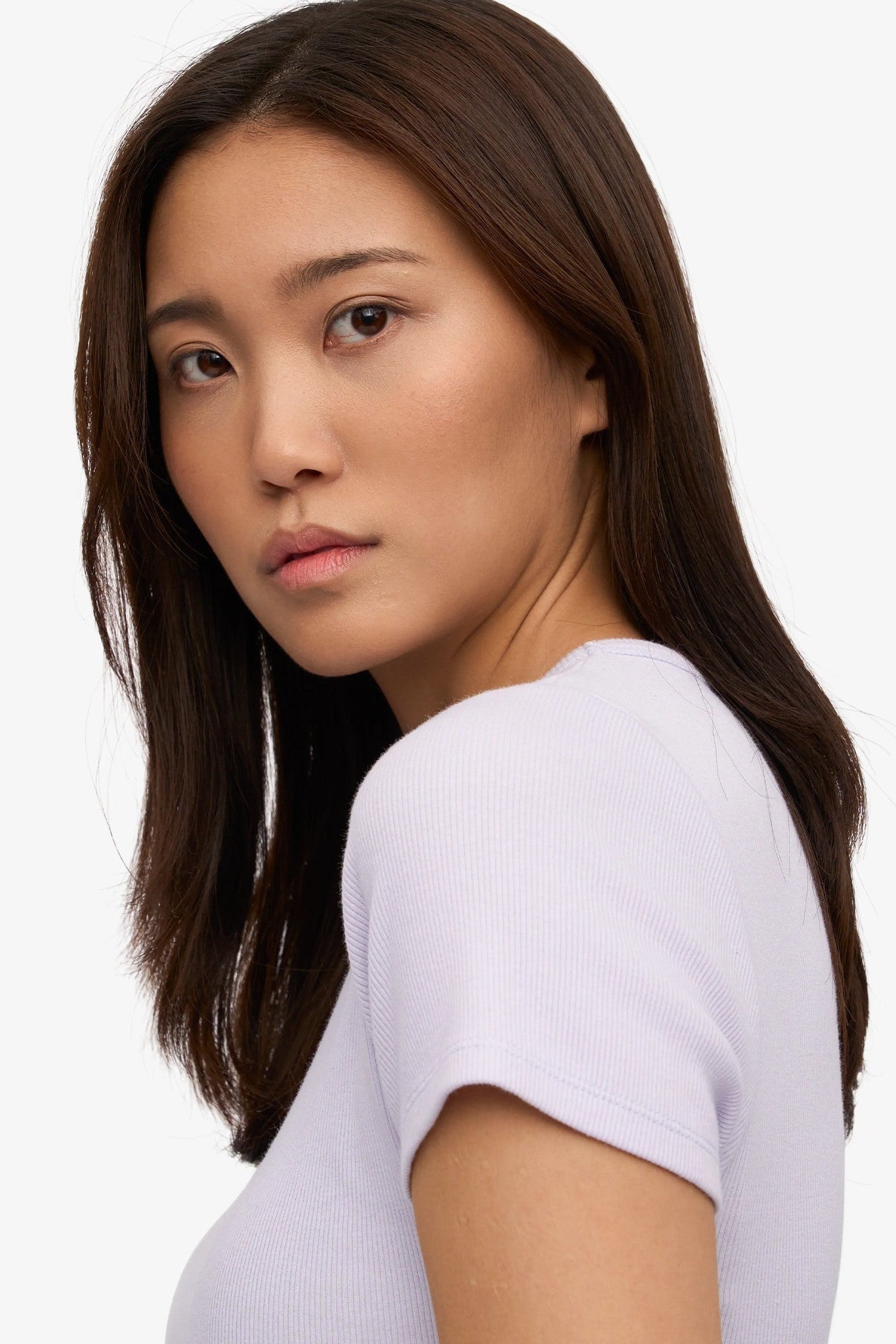 COLORFUL STANDARD - Organic Rib S/S T-Shirt - Soft Lavender - BACKYARD