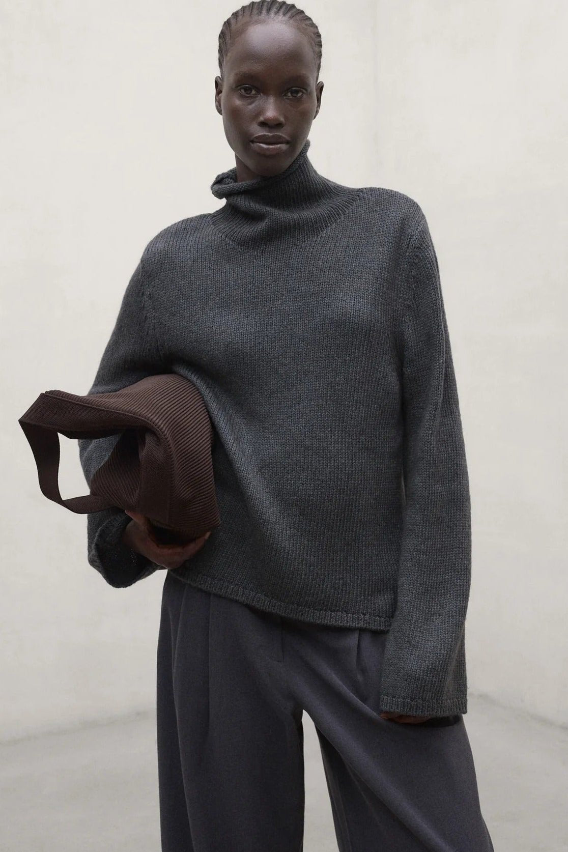 ECOALF-Kira Knit-Dark Khaki-BACKYARD