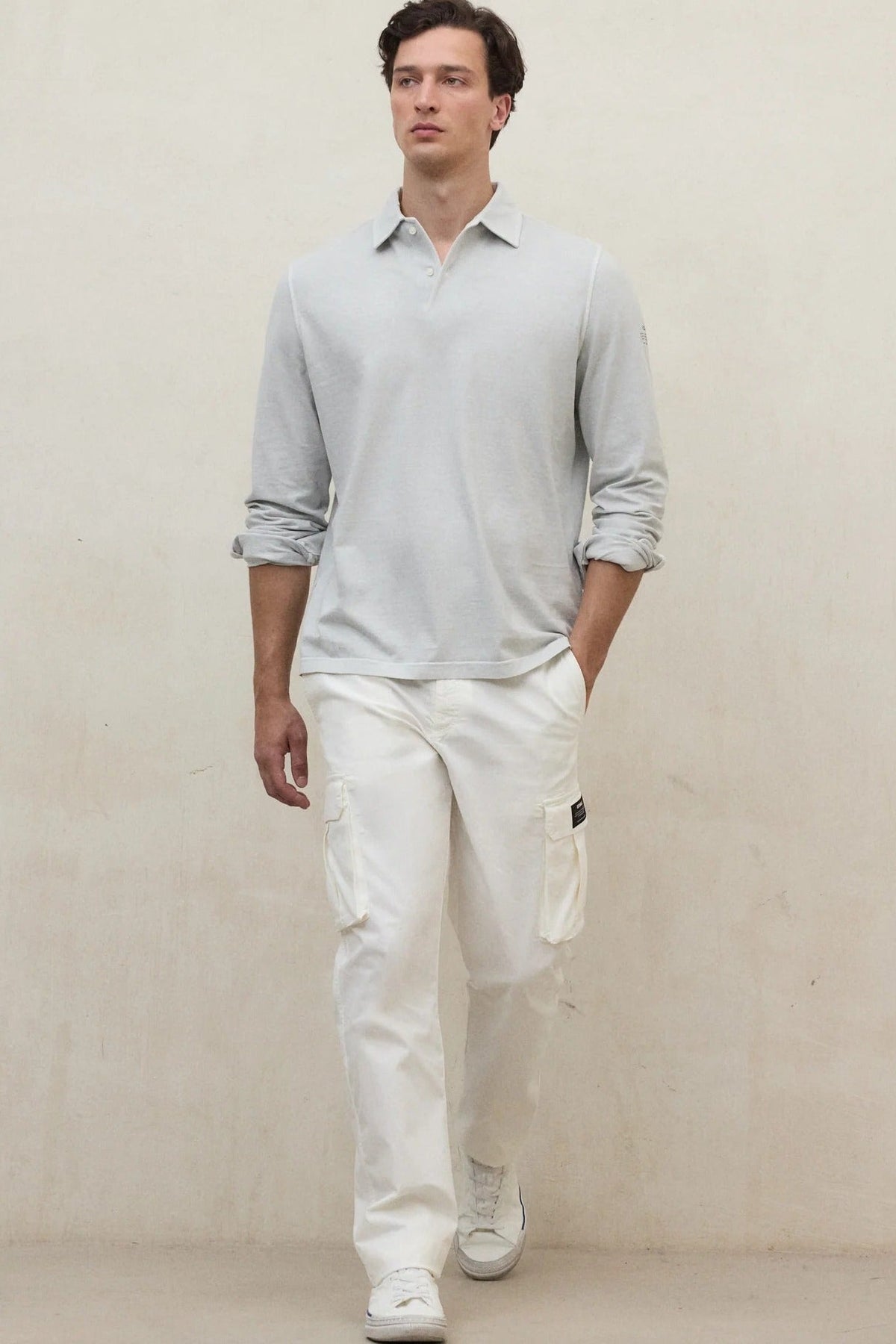ECOALF-Patrick Polo-Light Grey-BACKYARD