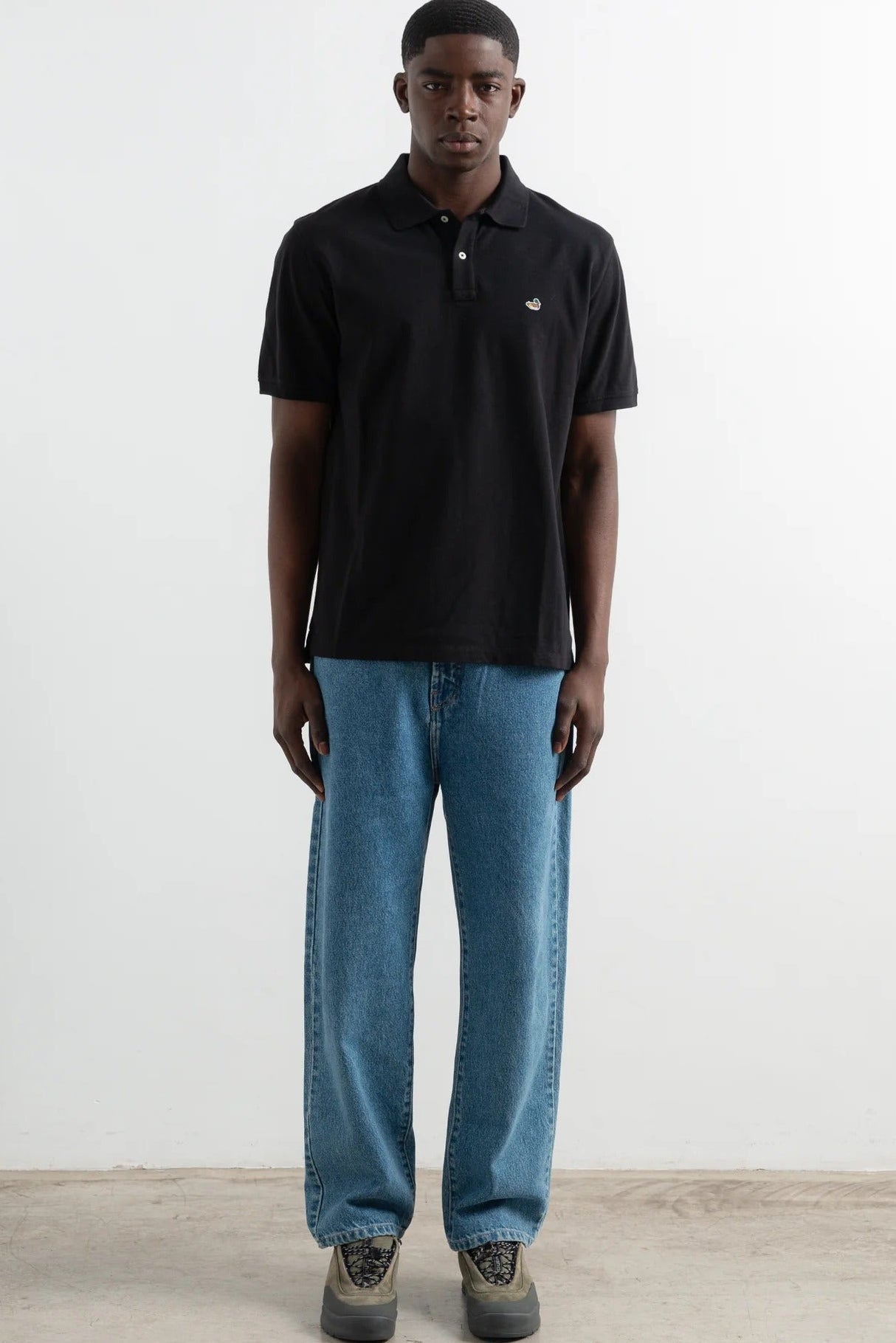 EDMMOND STUDIOS - Duck Polo - Plain Black - BACKYARD