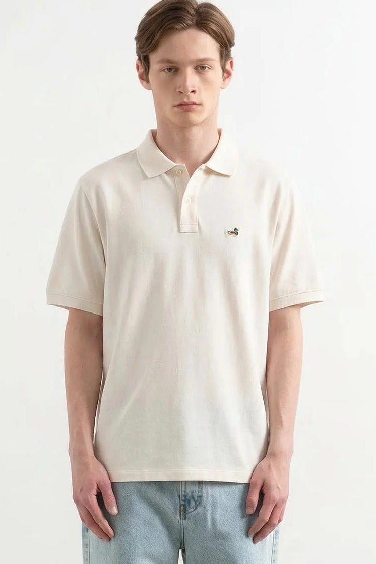 EDMMOND STUDIOS - Duck Polo - Plain Off White - BACKYARD